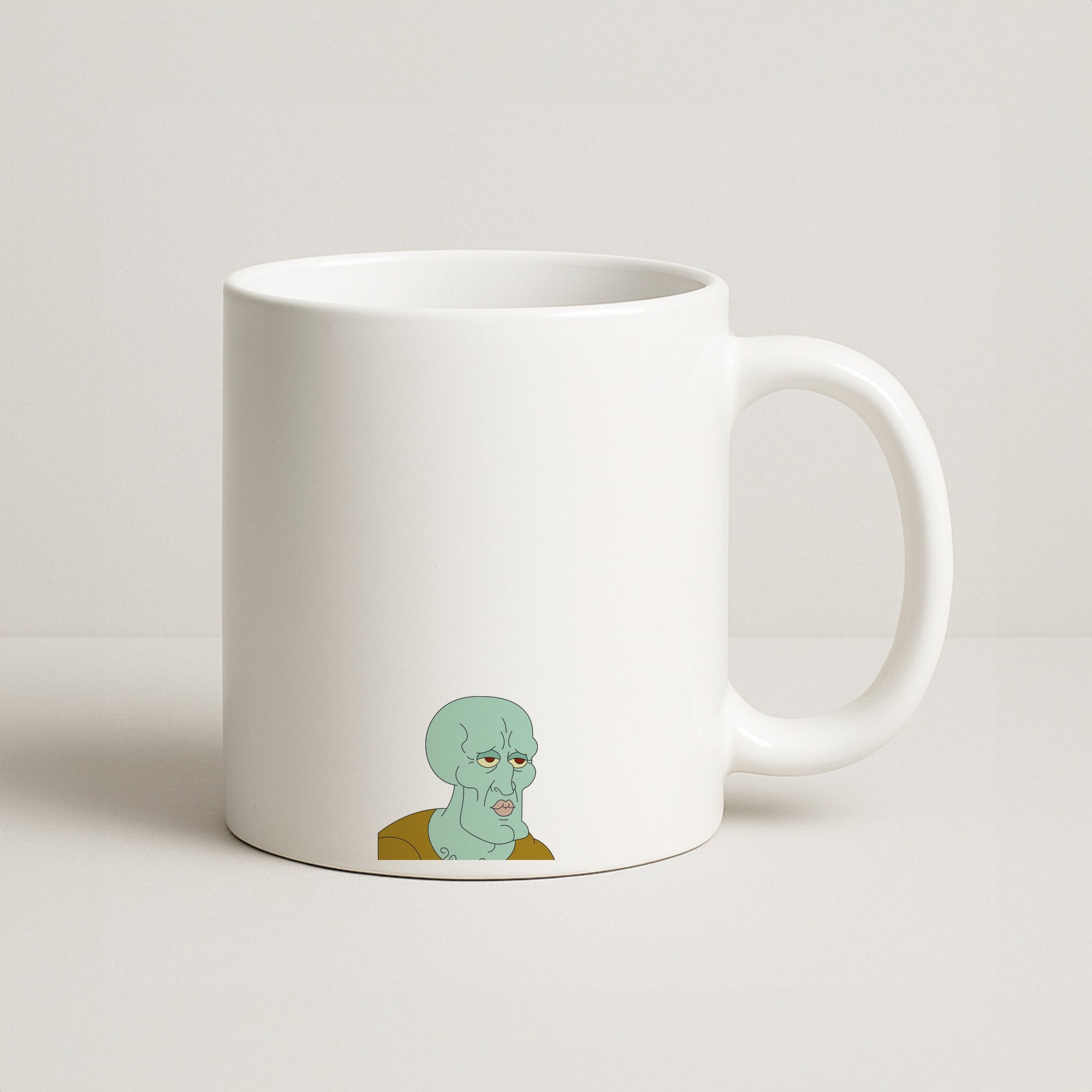 Muscly Squidward Coffee Mug