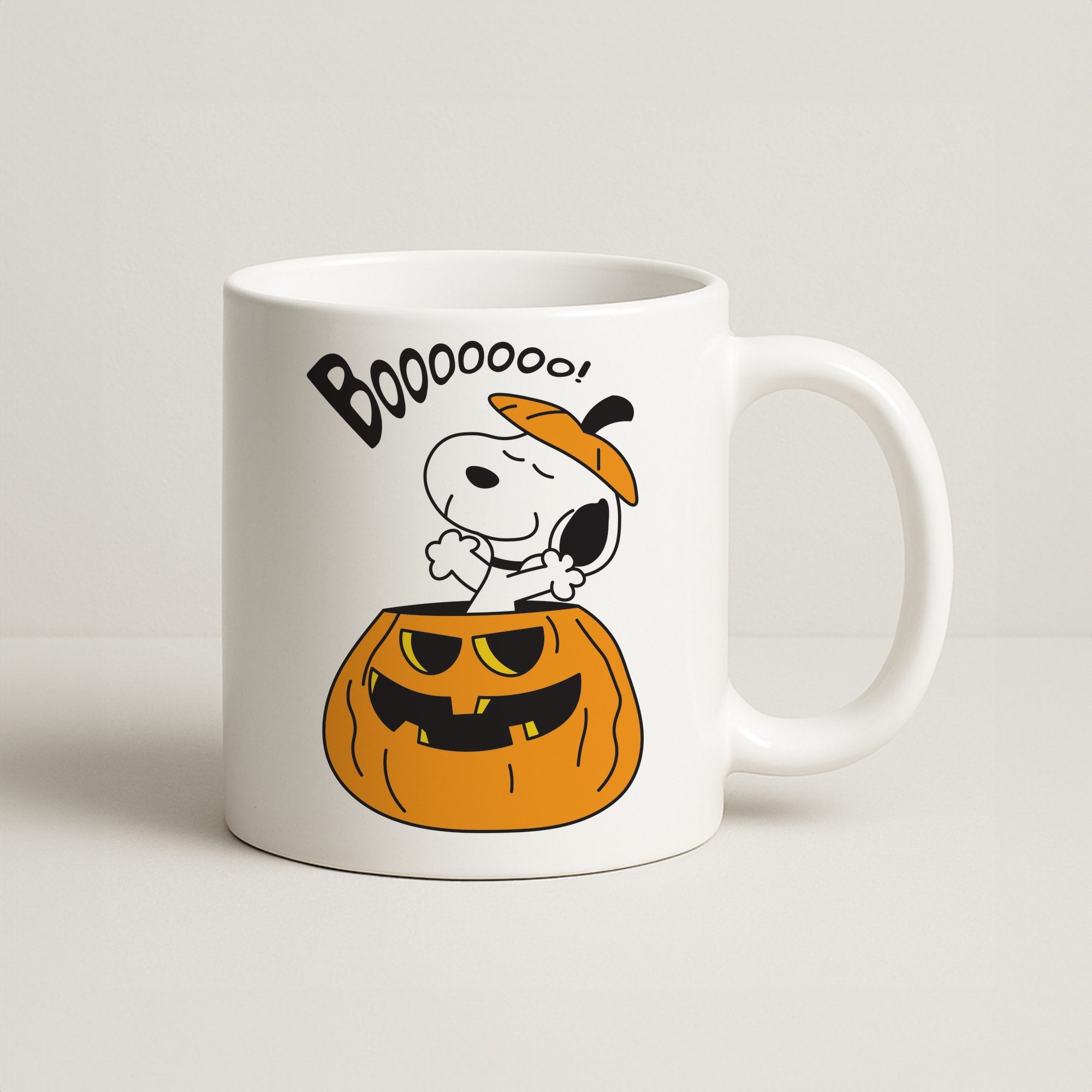 Cartoon Beagle Pumpkin Coffee Mug