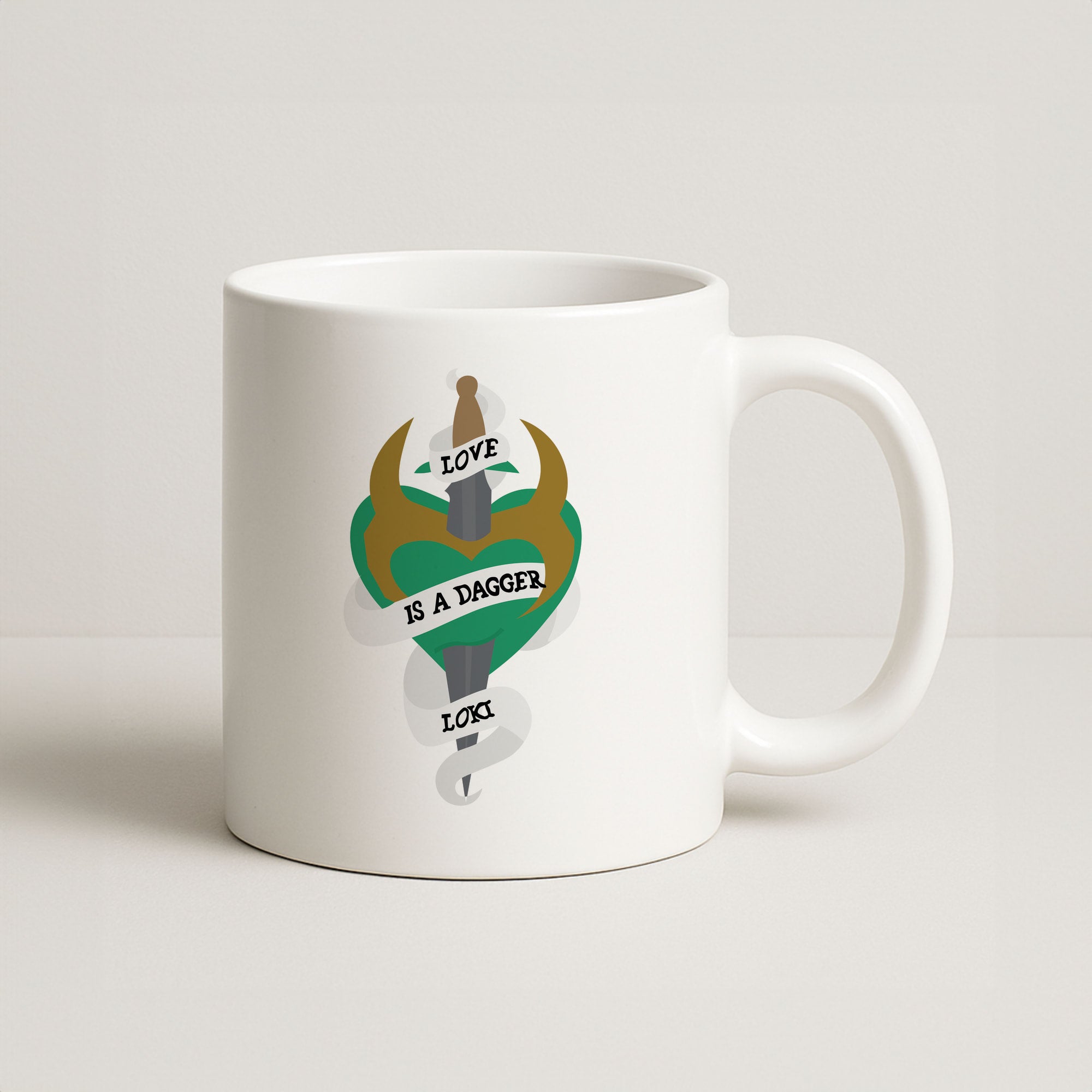 Love Is A Dagger Coffee Mug