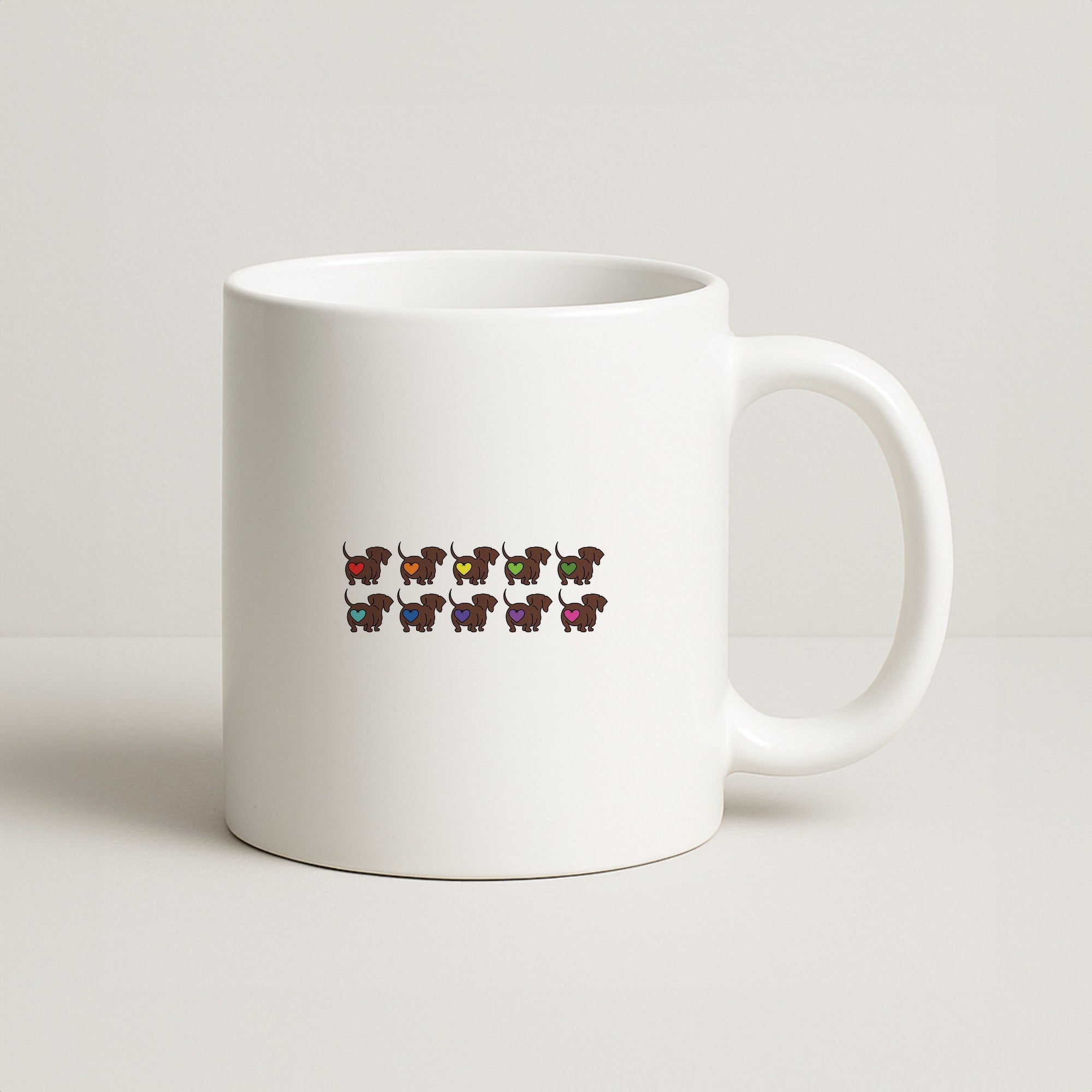 Love hearts - Dachshunds Coffee Mug