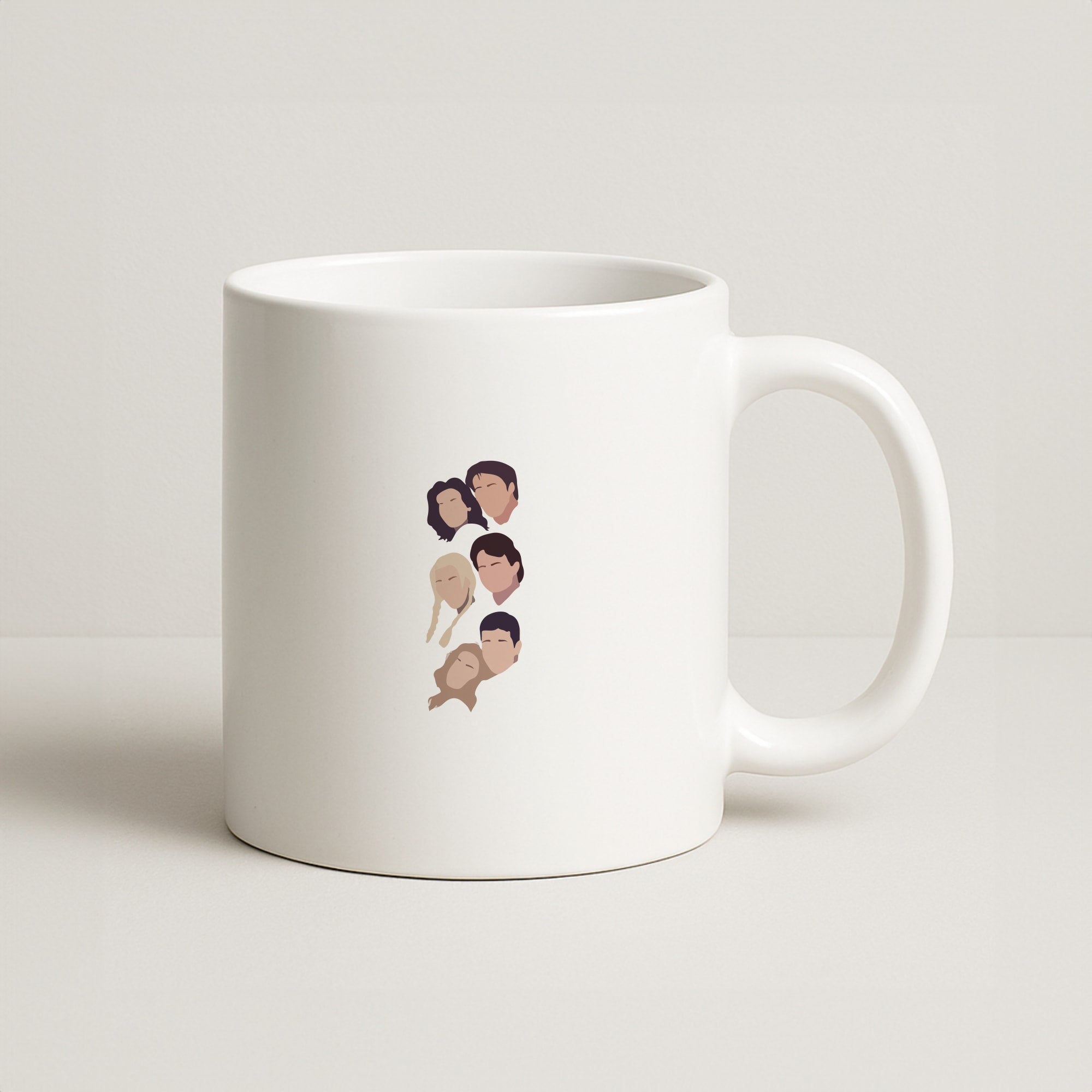 Cast Faces Coffee Mug