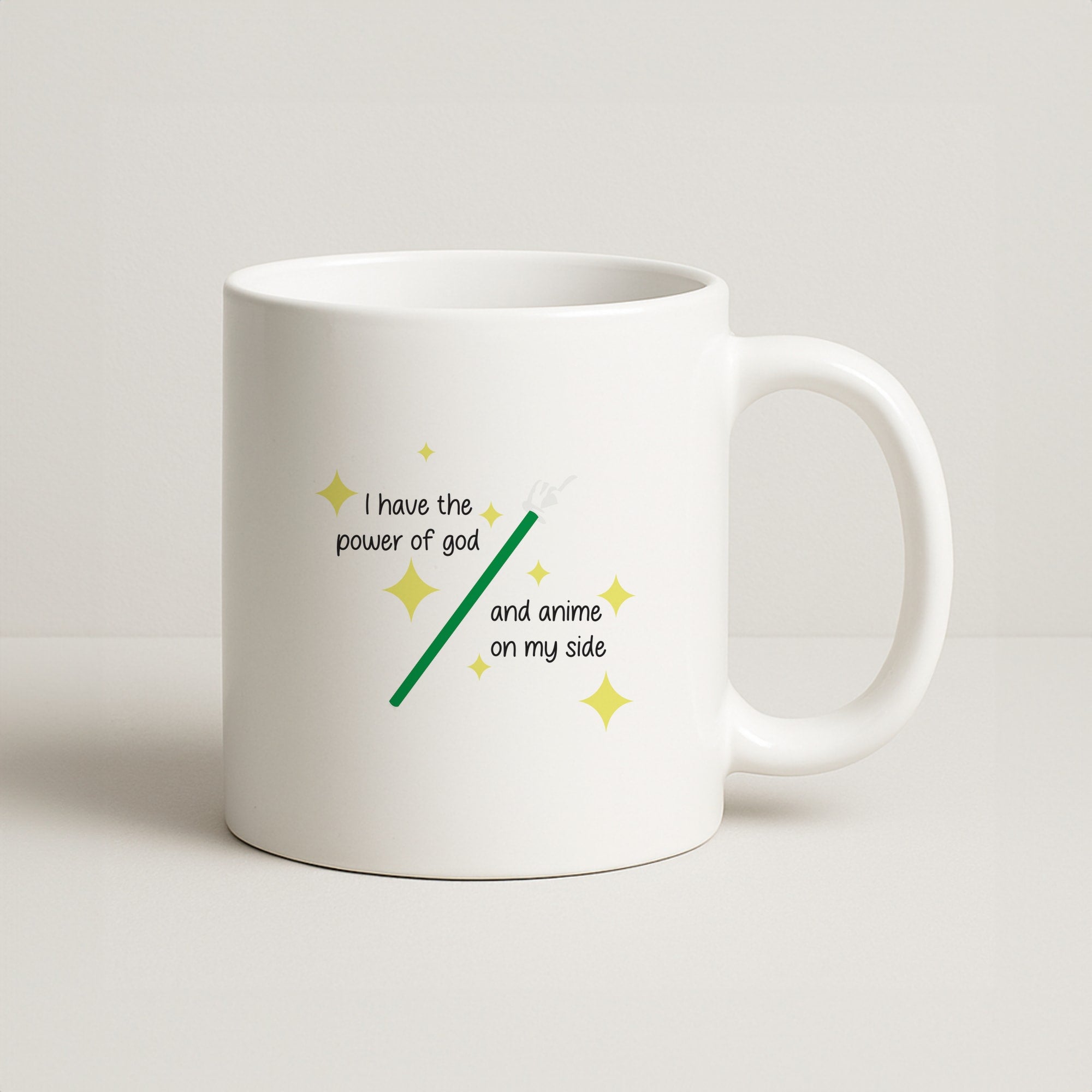 I Have The Power Of God And Anime On My Side - Memes Coffee Mug