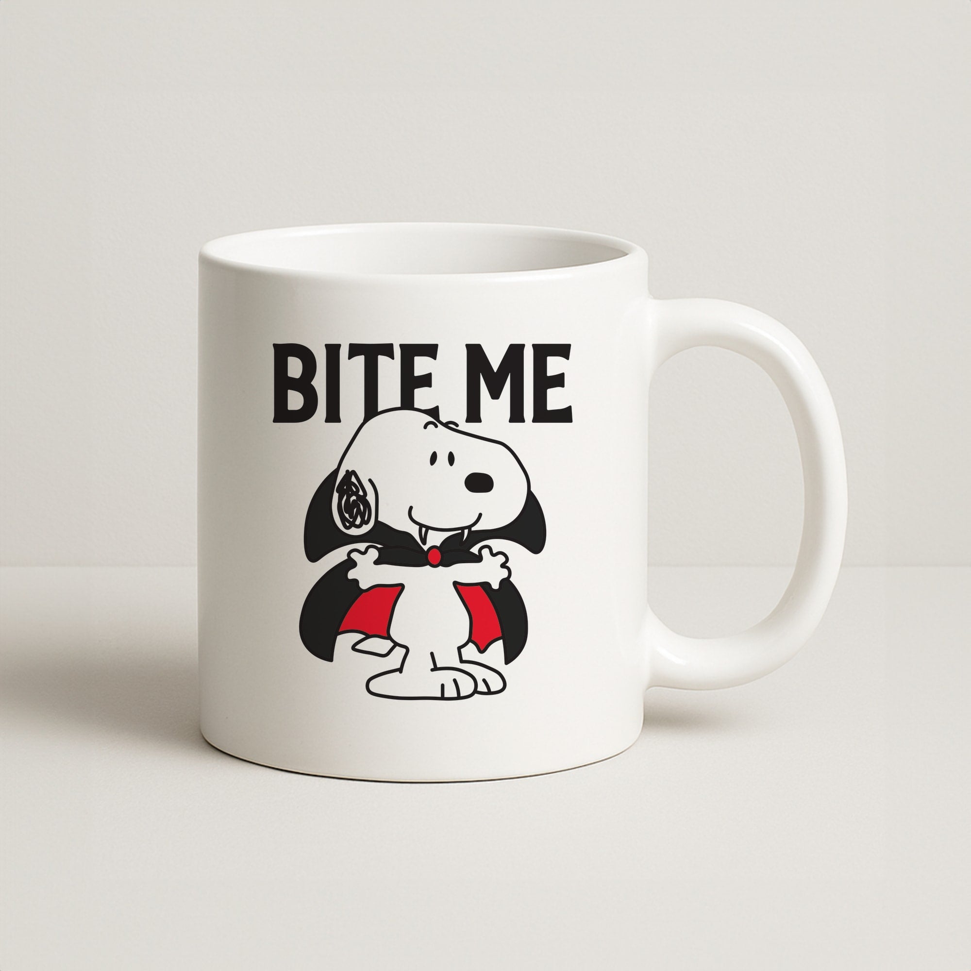 Bite Me Cartoon Beagle Coffee Mug