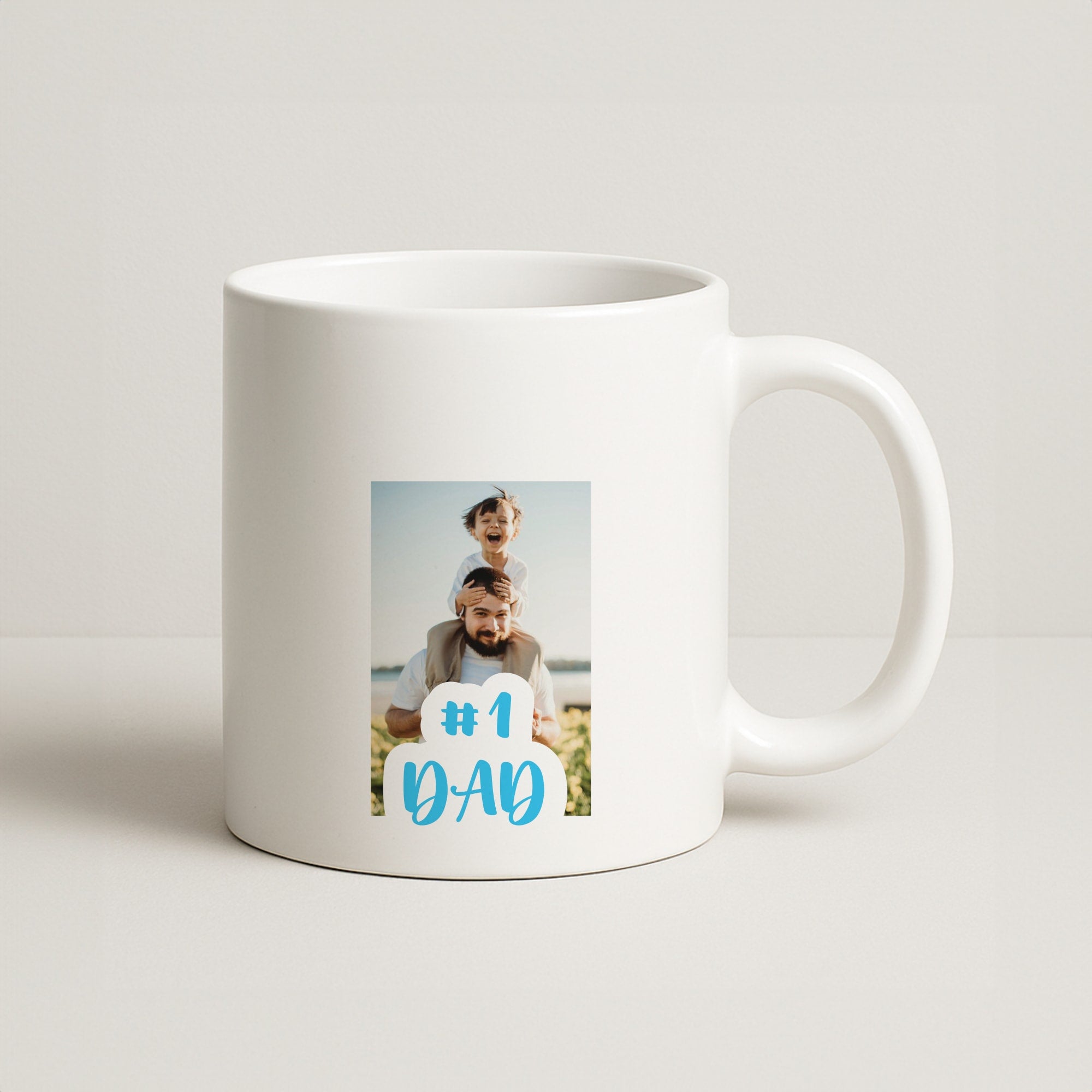 Hashtag 1 Dad - Personalised Father's Day Coffee Mug