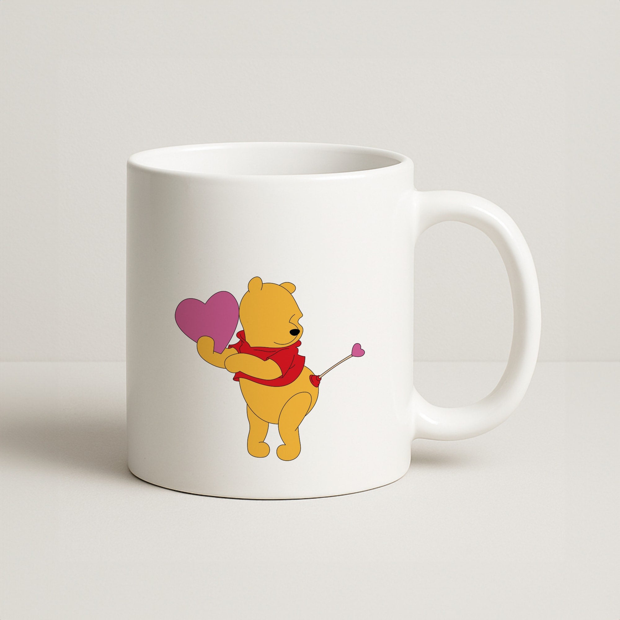 Cupid Pooh Valentine's Coffee Mug
