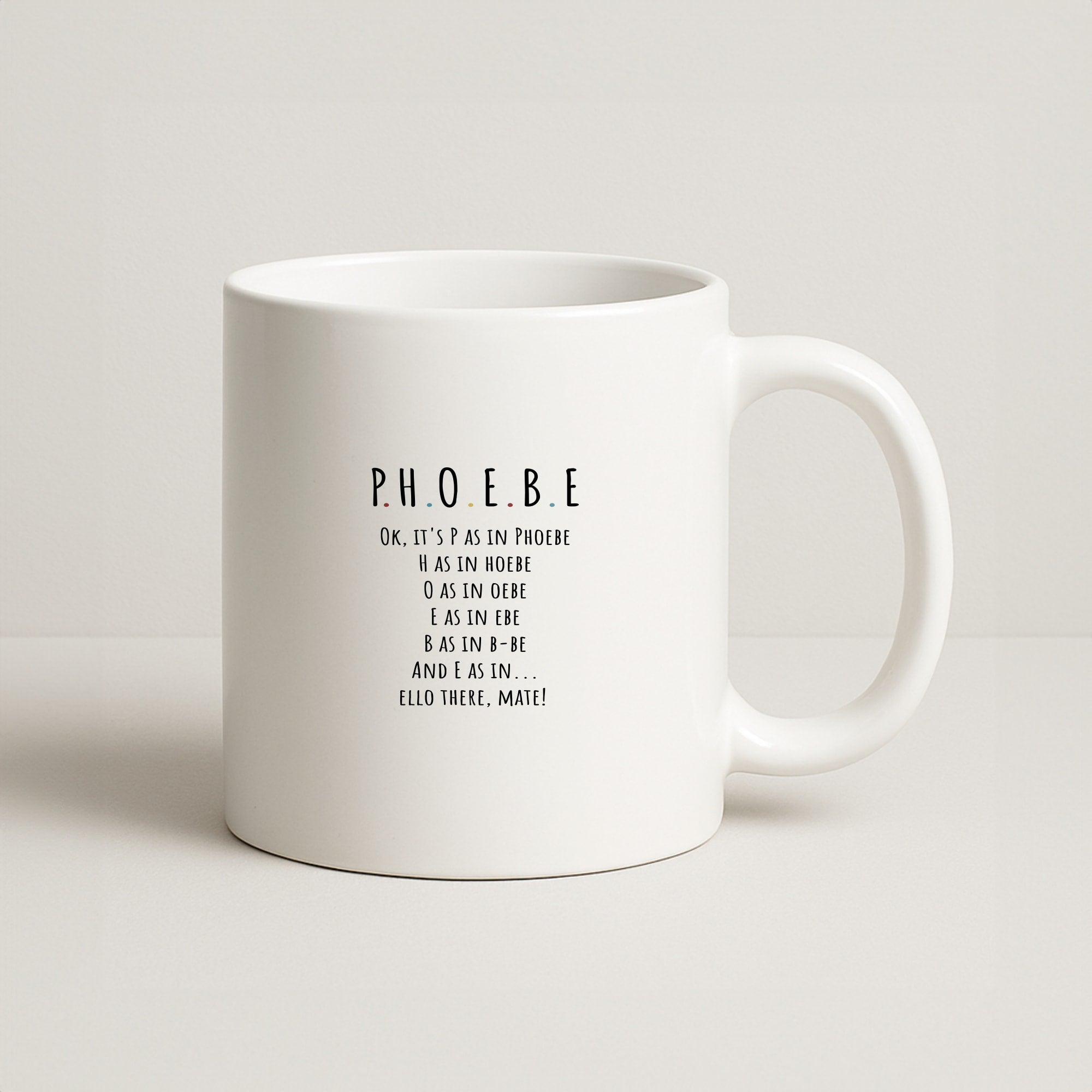 Spelling Phoebe Coffee Mug