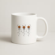 Dancing Pumpkin Skeletons Mug 1