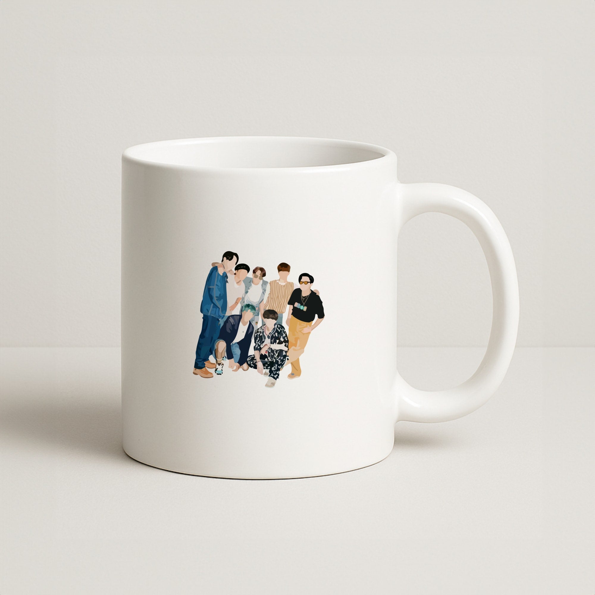 Casual K-Pop Band Band Coffee Mug