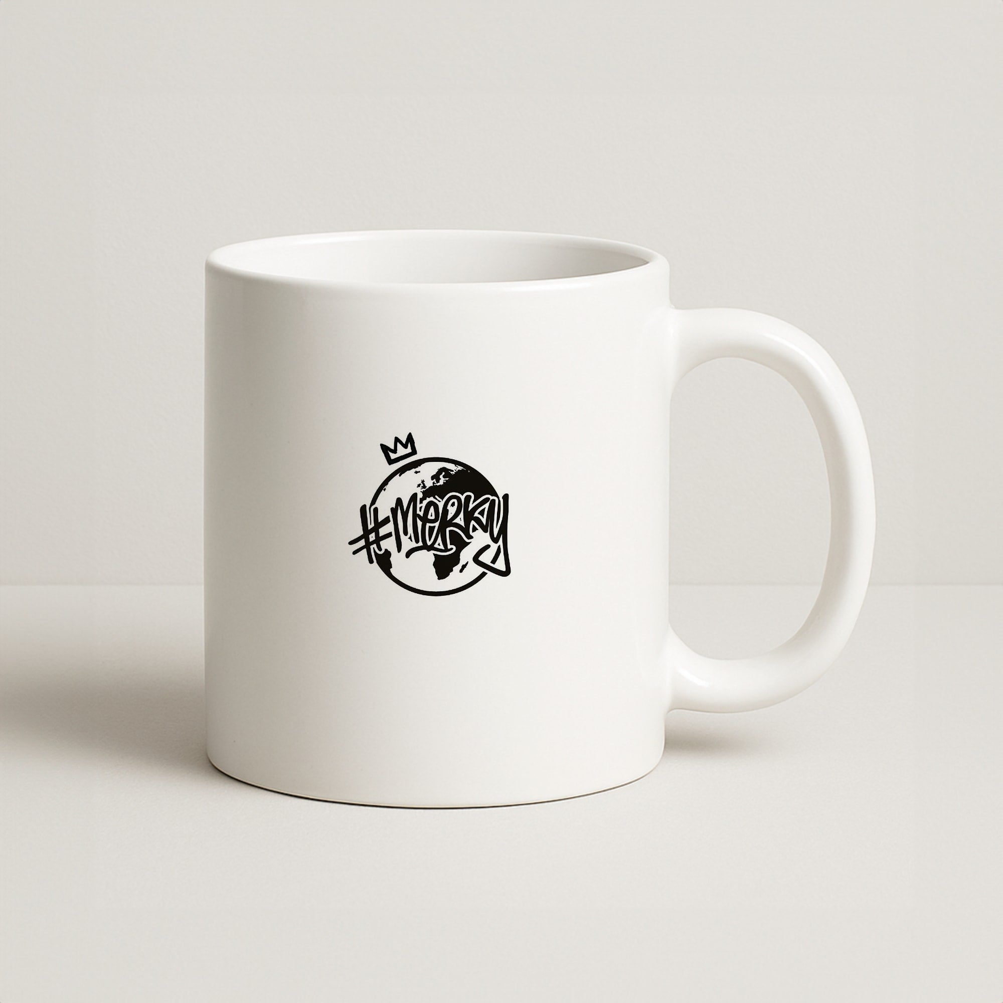 Hashtag Merky Globe Coffee Mug