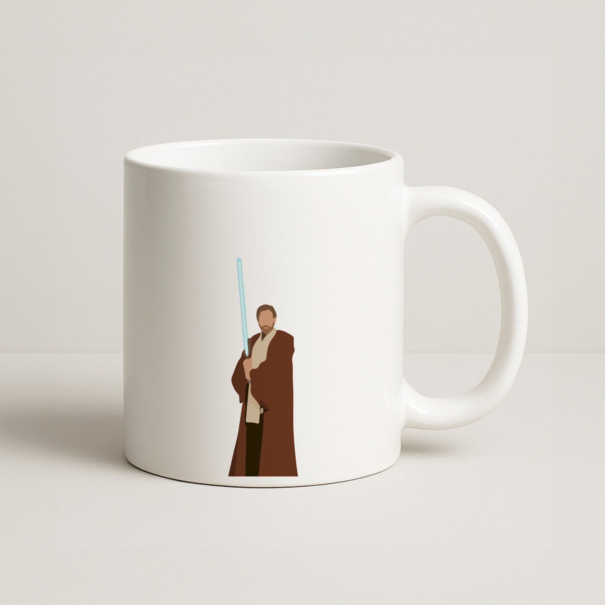 Kenobi Blue Lightsaber Coffee Mug