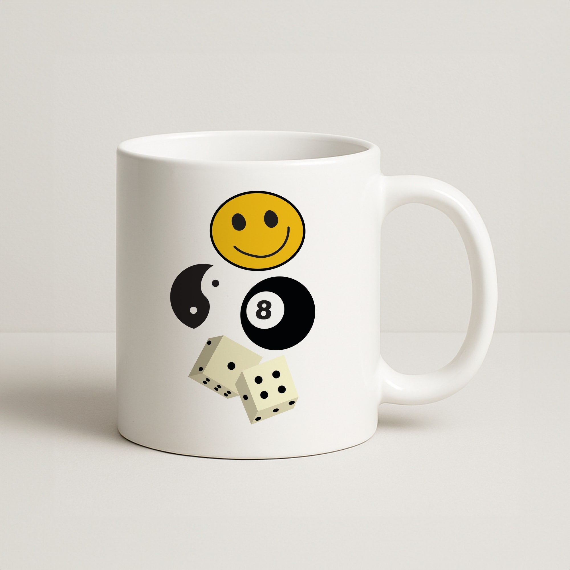 8 Ball Pattern - Skate Aesthetic  Coffee Mug