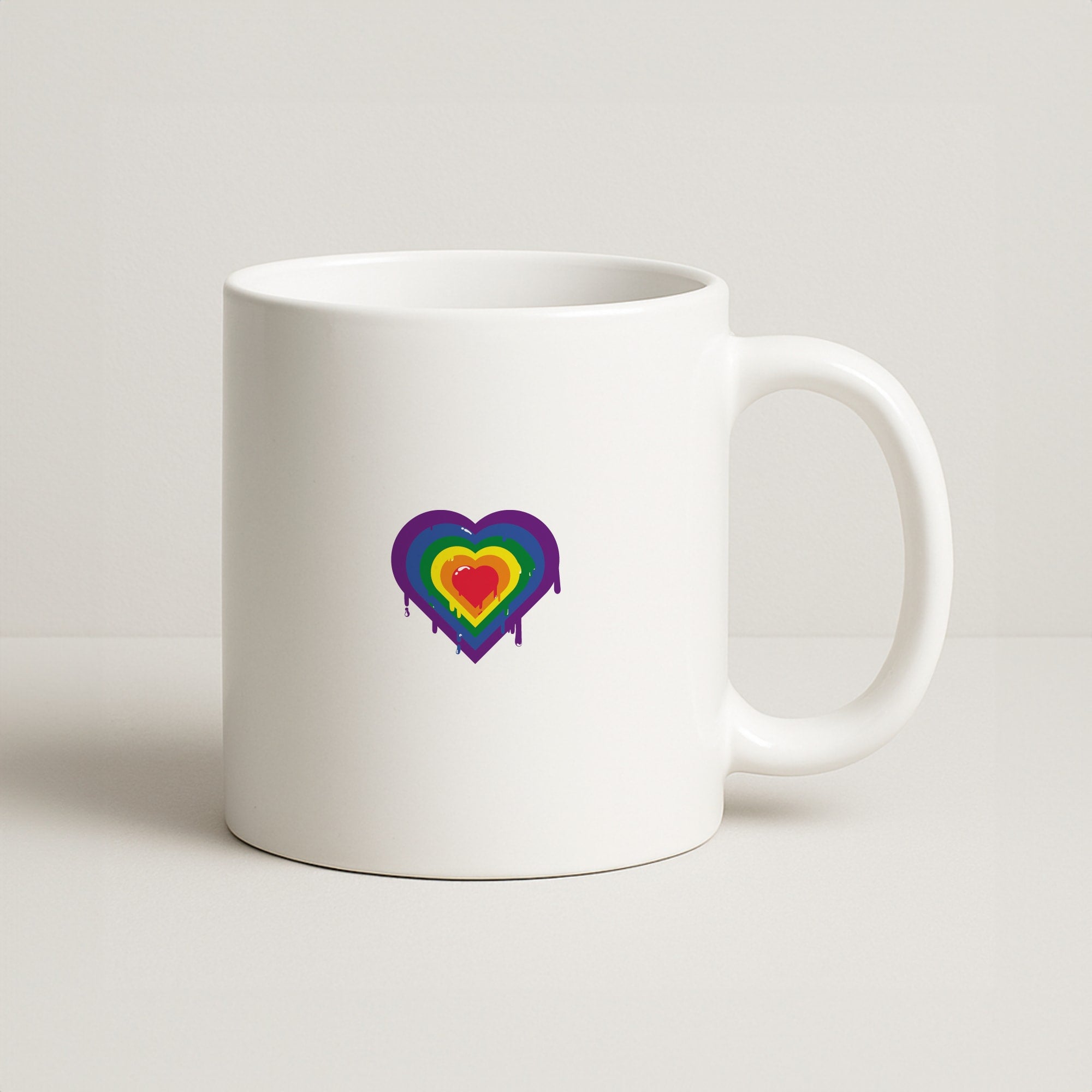 Dripped heart - Pride Coffee Mug