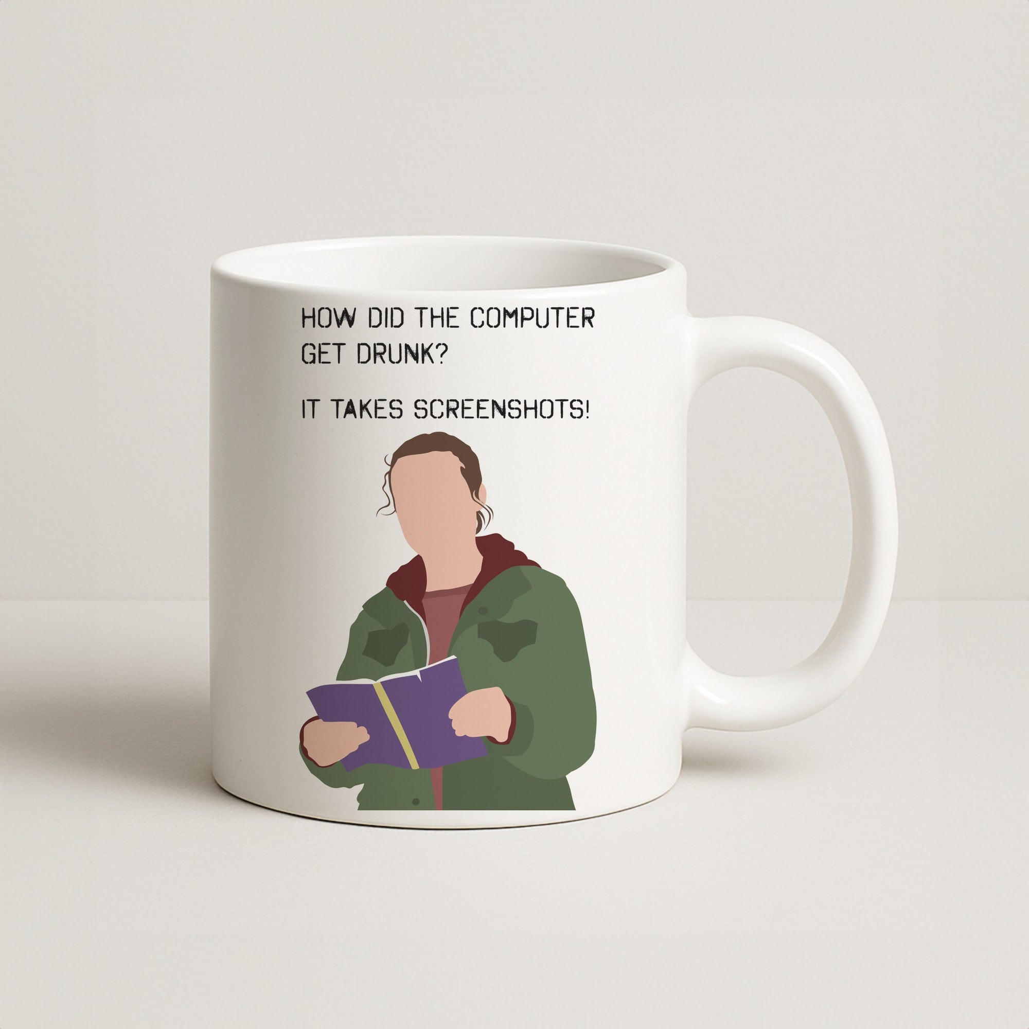 How Did The Computer Get Drunk? Coffee Mug