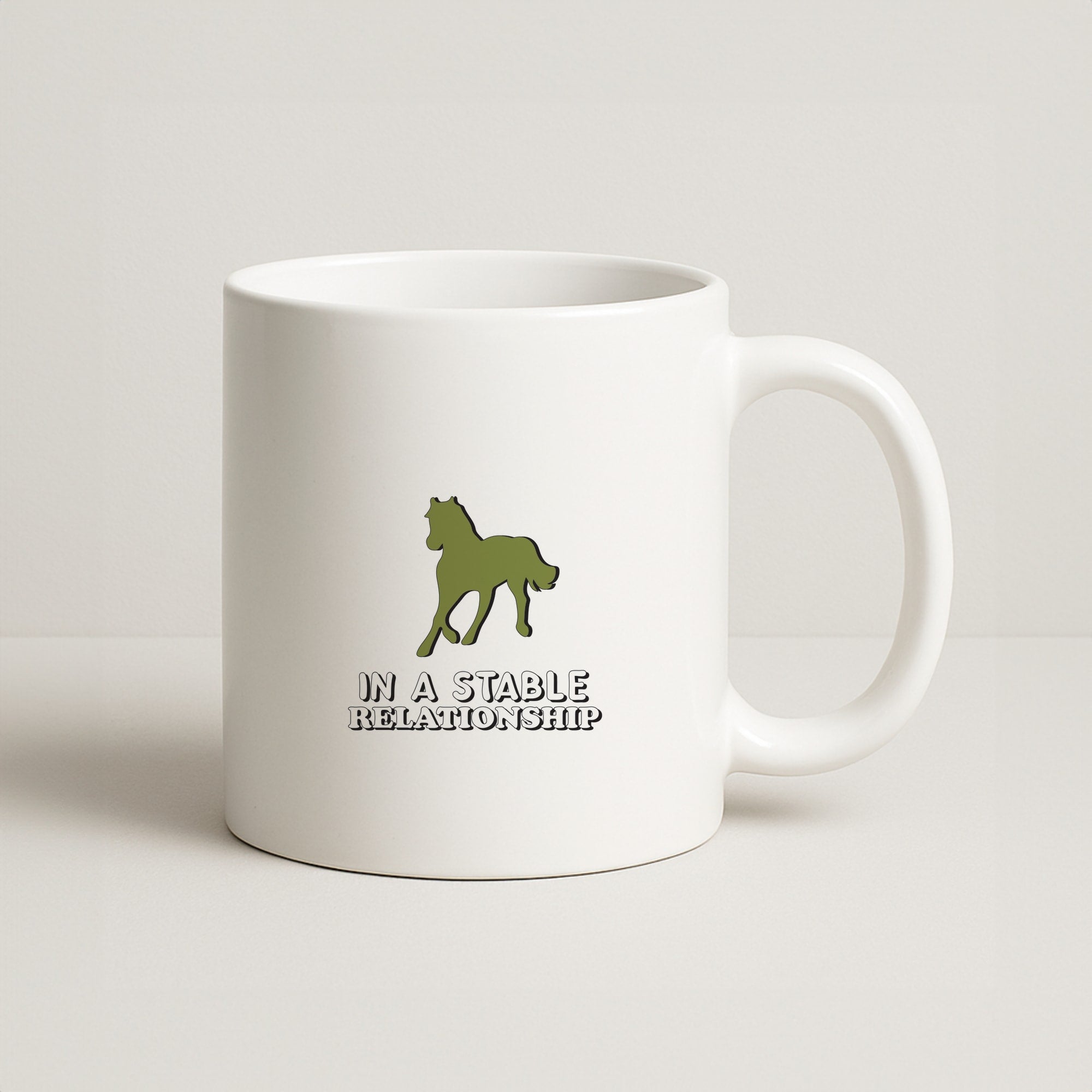 In A Stable Relationship - Horses Coffee Mug