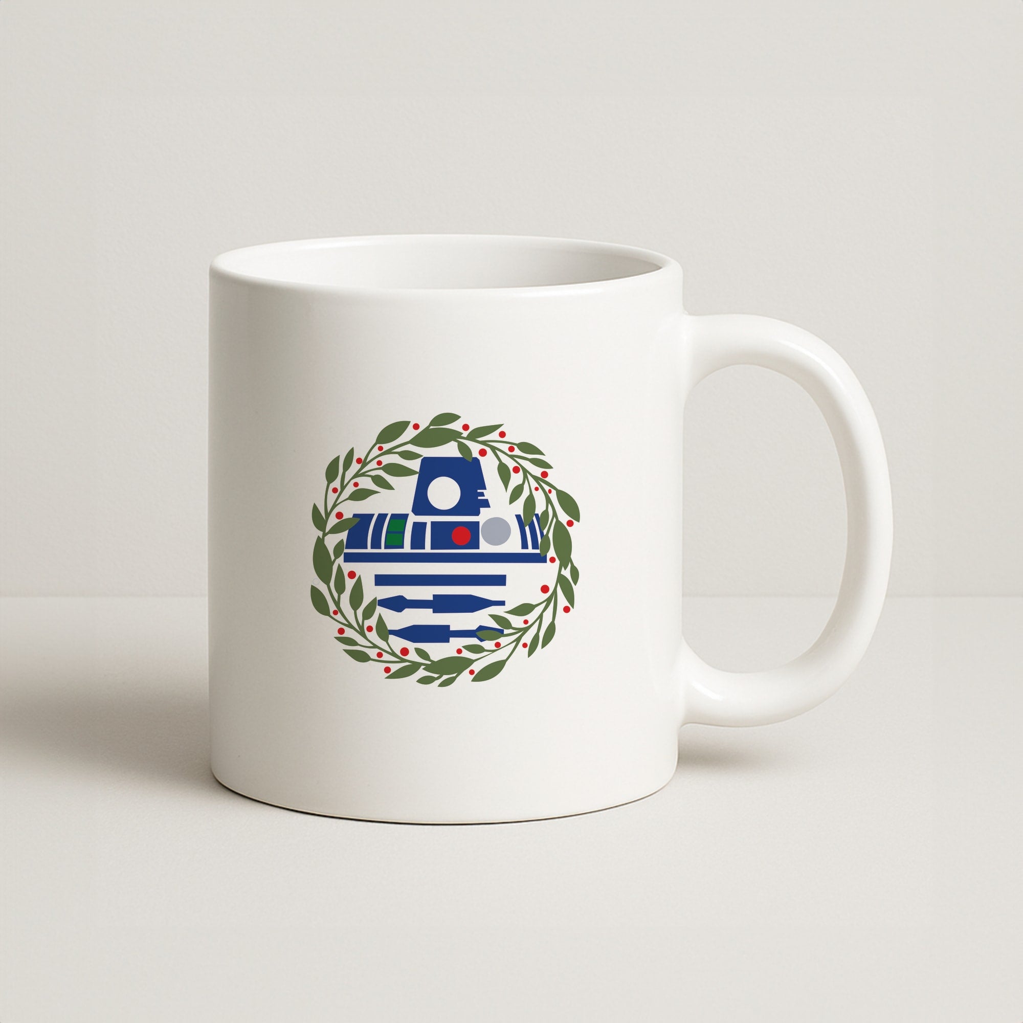 R2D2 Christmas Wreath Coffee Mug