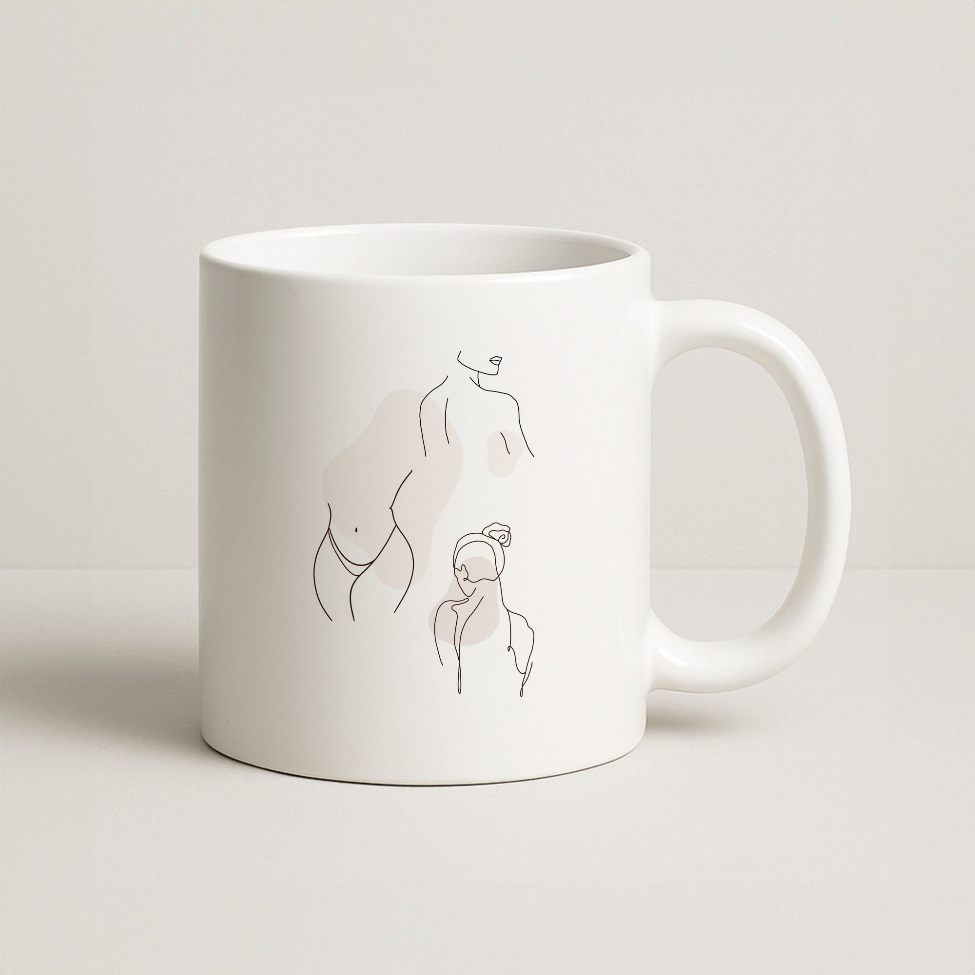 Silouhette nude Coffee Mug