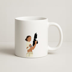 Leia With Gun Mug