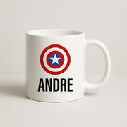 Captain America - Personalised Superhero Comic Mug 1