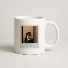 I Love You Polaroid - Personalised Couples Mug