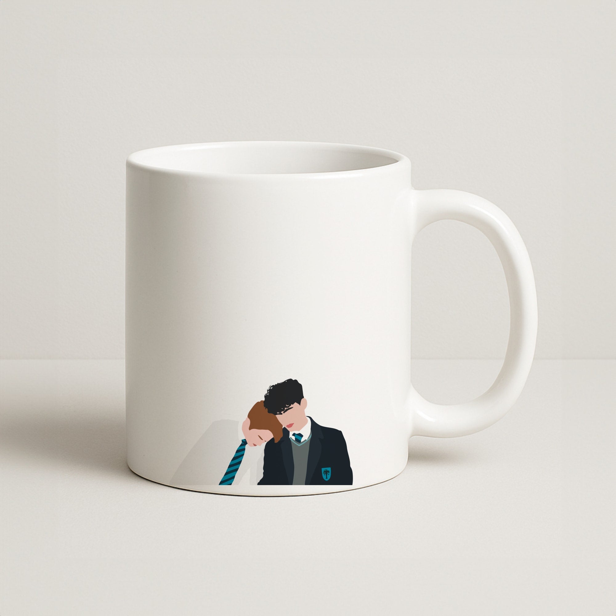 Nick And Charlie School Clothes - Heart TV Coffee Mug