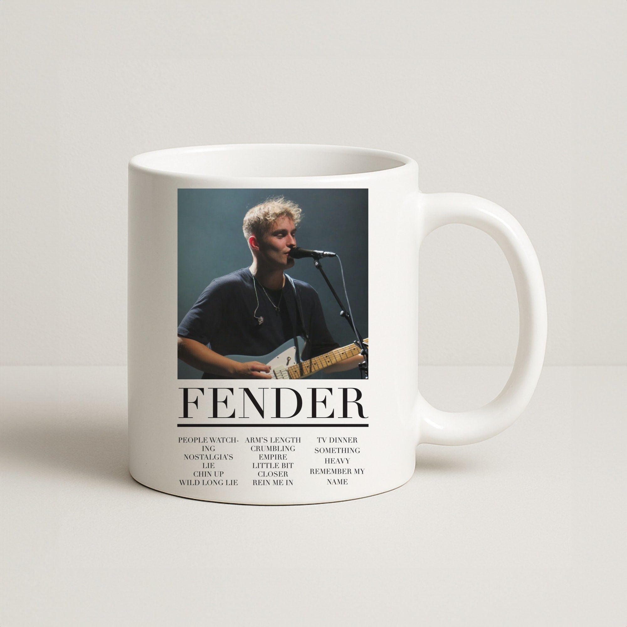 Fender Orange Song List Coffee Mug