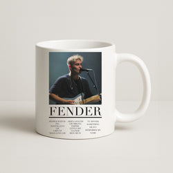 Fender Orange Song List Coffee Mug