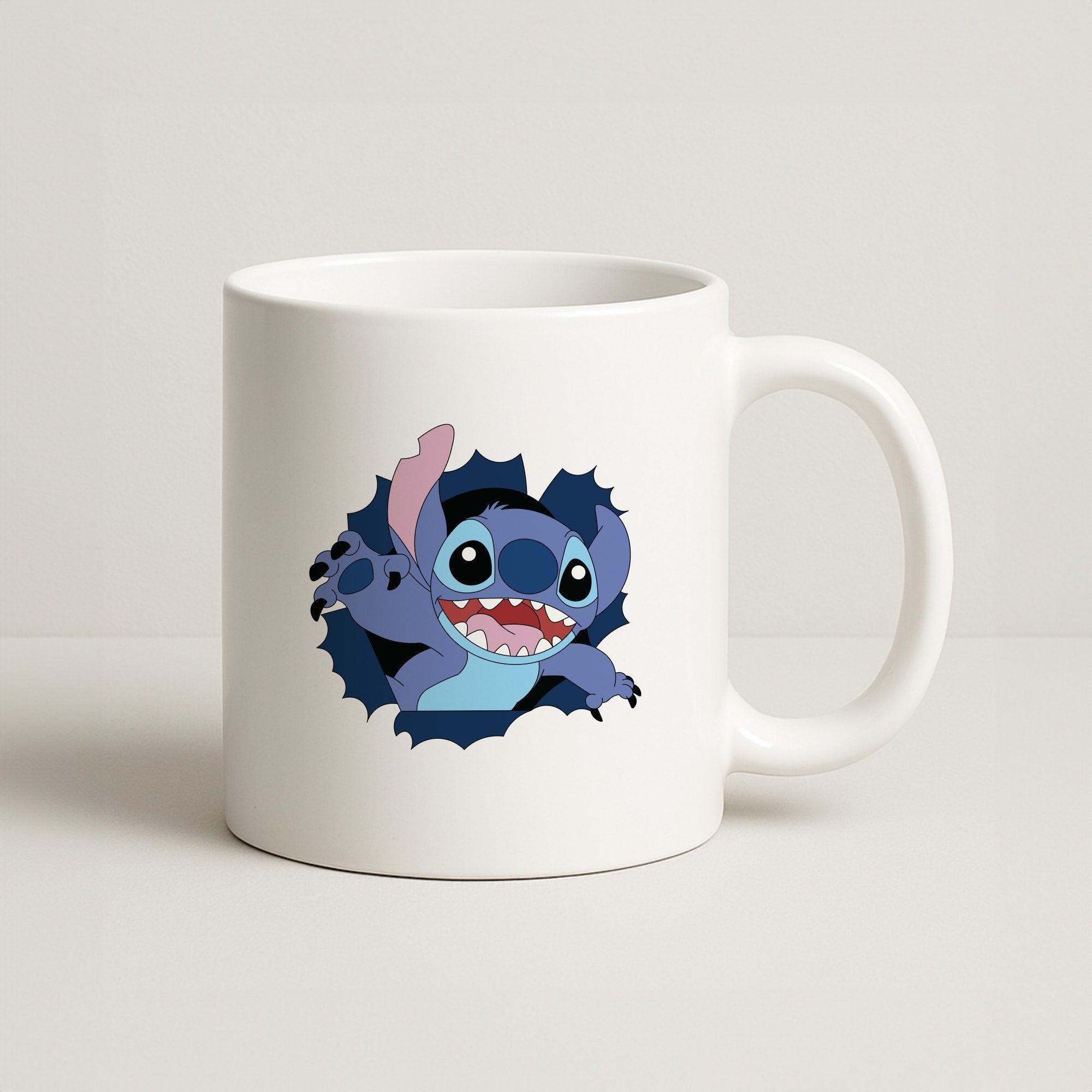 Torn Blue Alien Coffee Mug