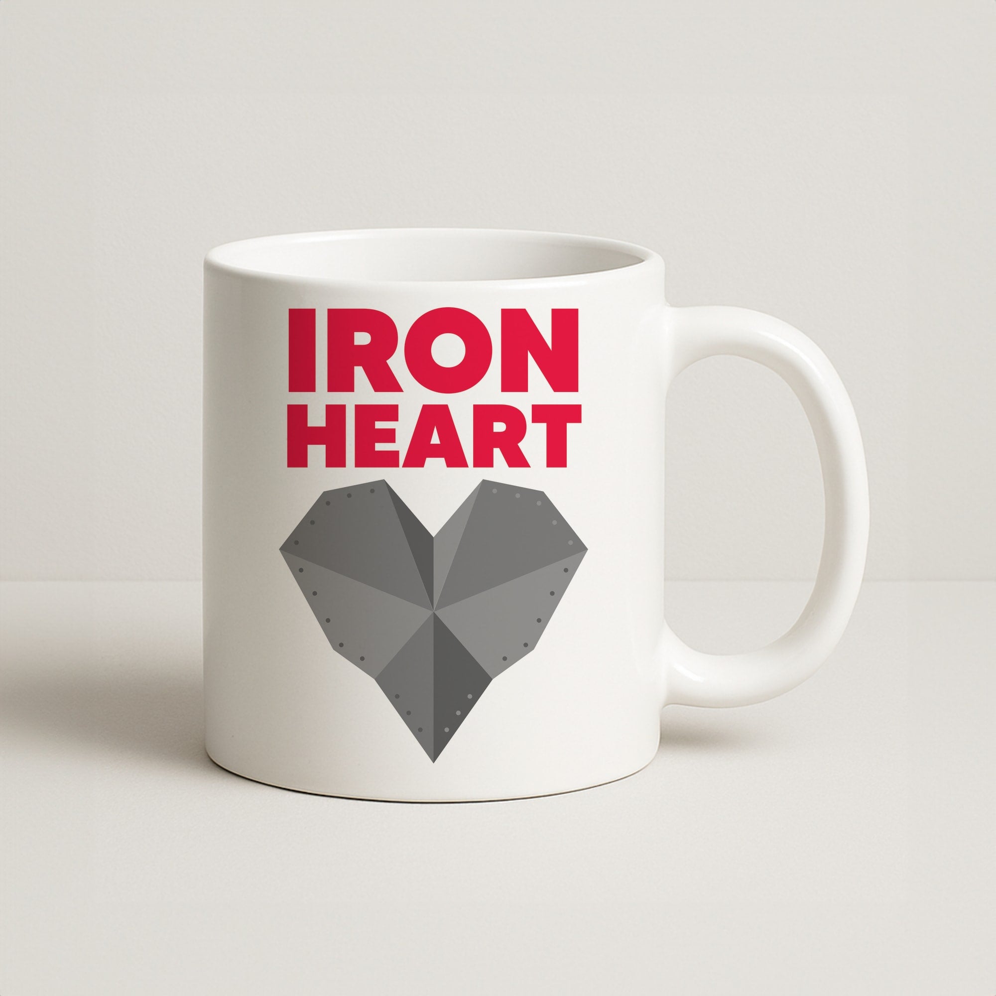 Metal Heart Coffee Mug