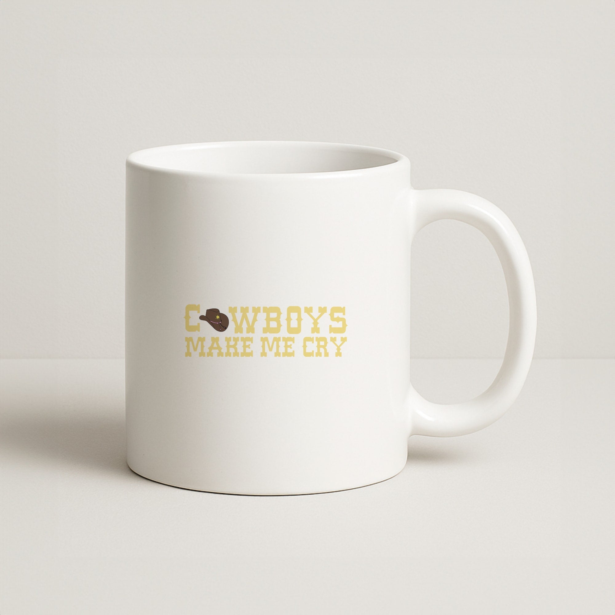Cowboys Make Me Cry - Post Coffee Mug