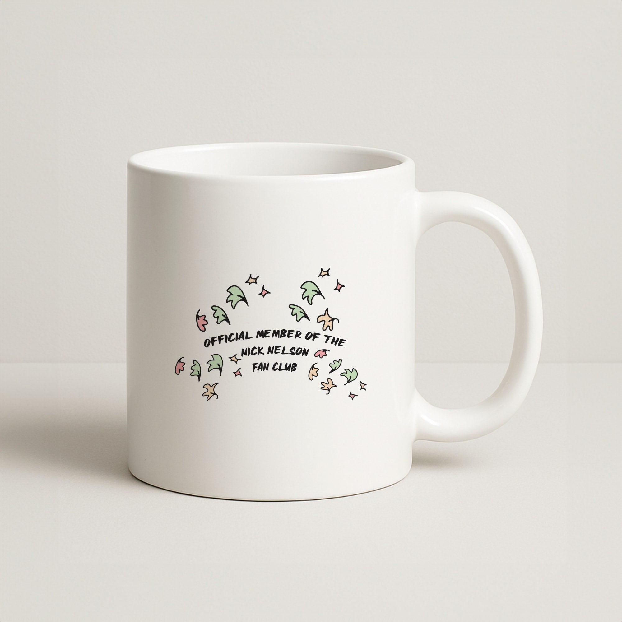 Official Member Of The Nick Nelson Fan Club - Heart TV Coffee Mug