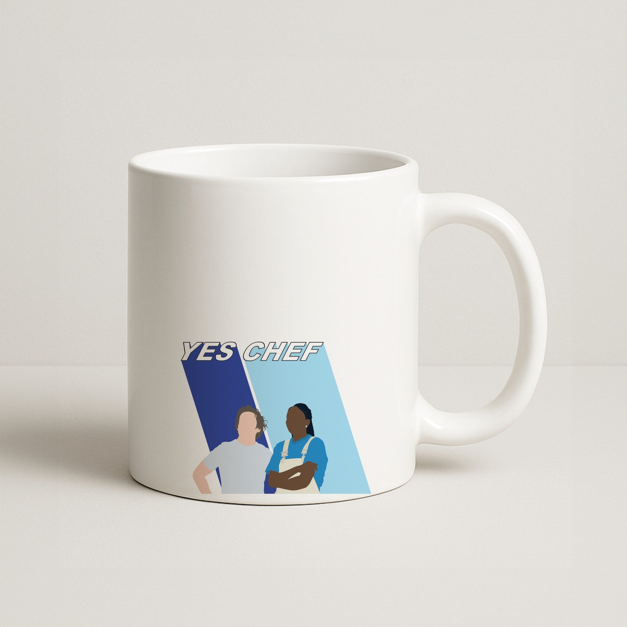 Yes Chef Blue Coffee Mug