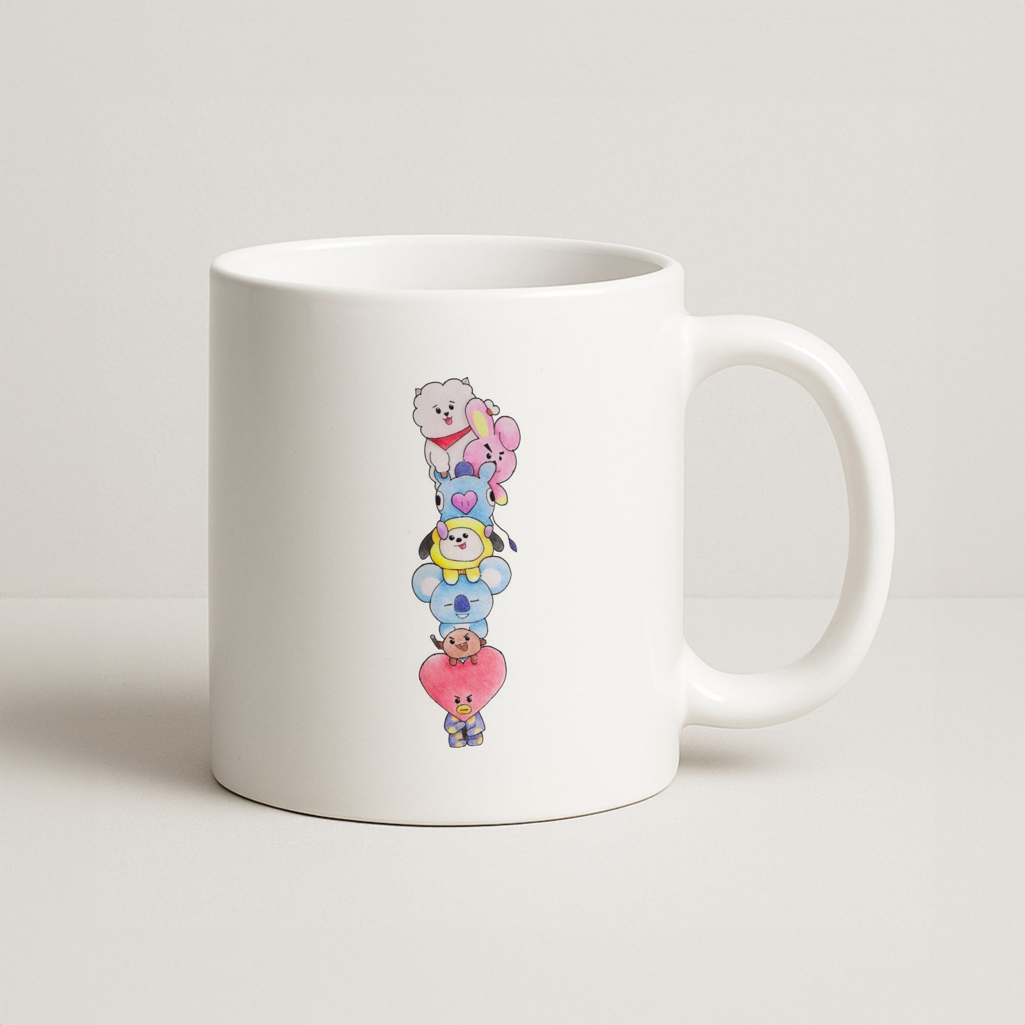 K-Pop Band BT21 Drawing Coffee Mug