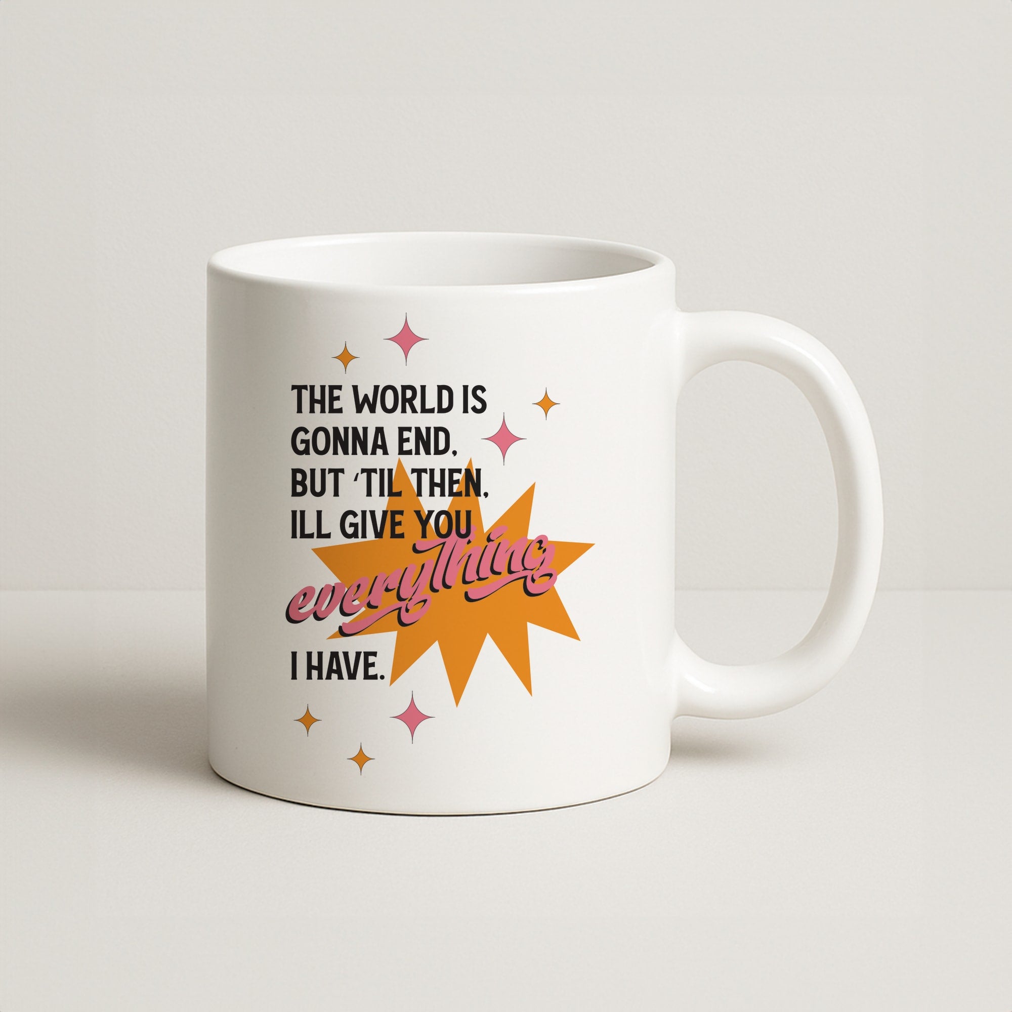 The World Is Gonna End - Fender Coffee Mug