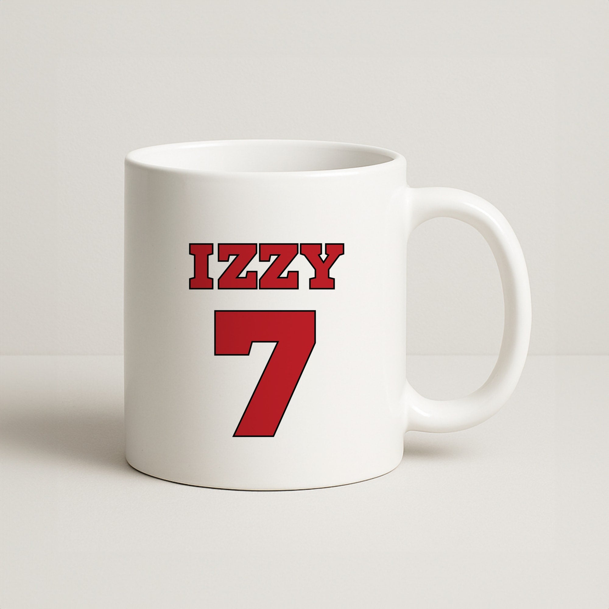 Black And White Stripes - Personalised Football   Coffee Mug
