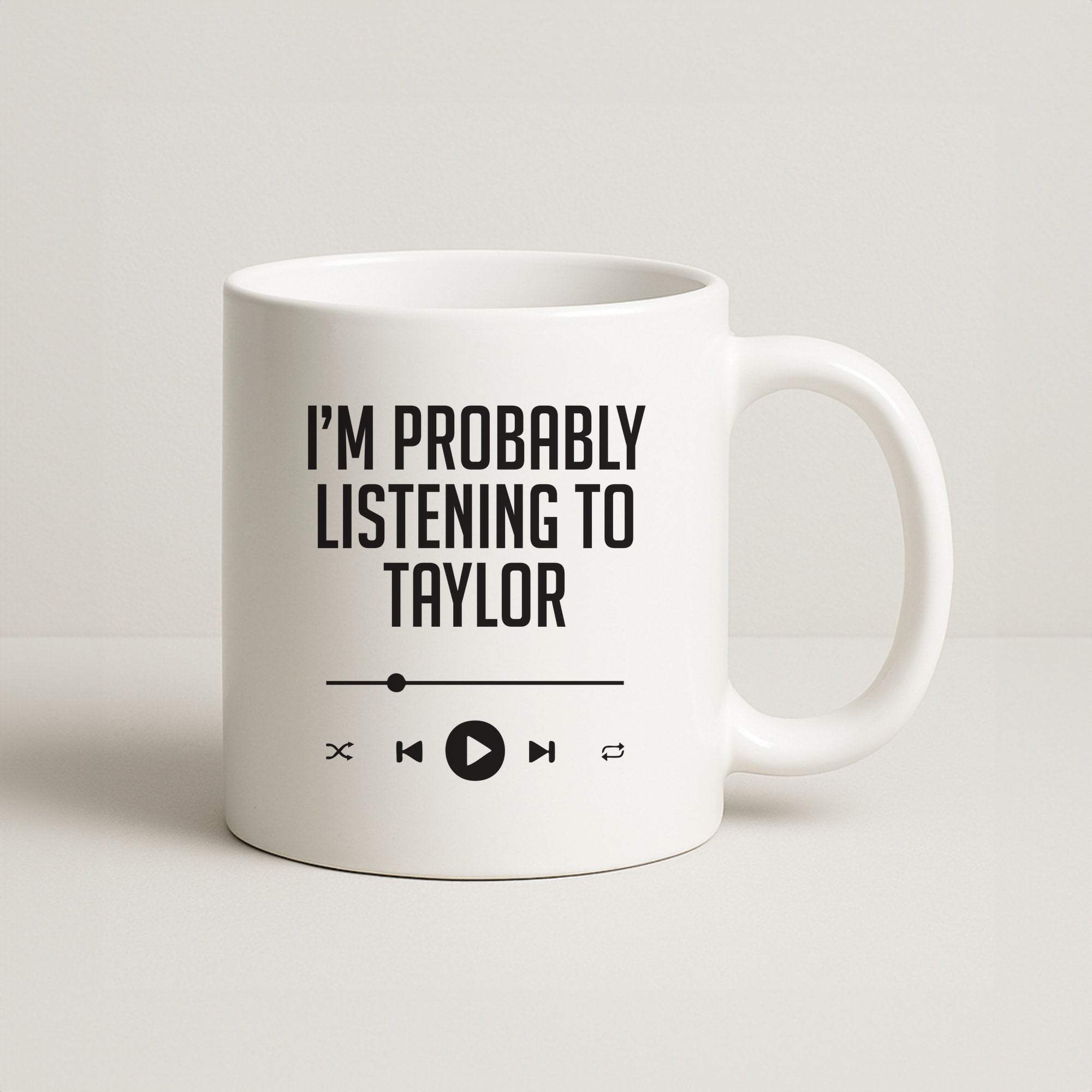 I'm Probably Listening To Taylor Coffee Mug