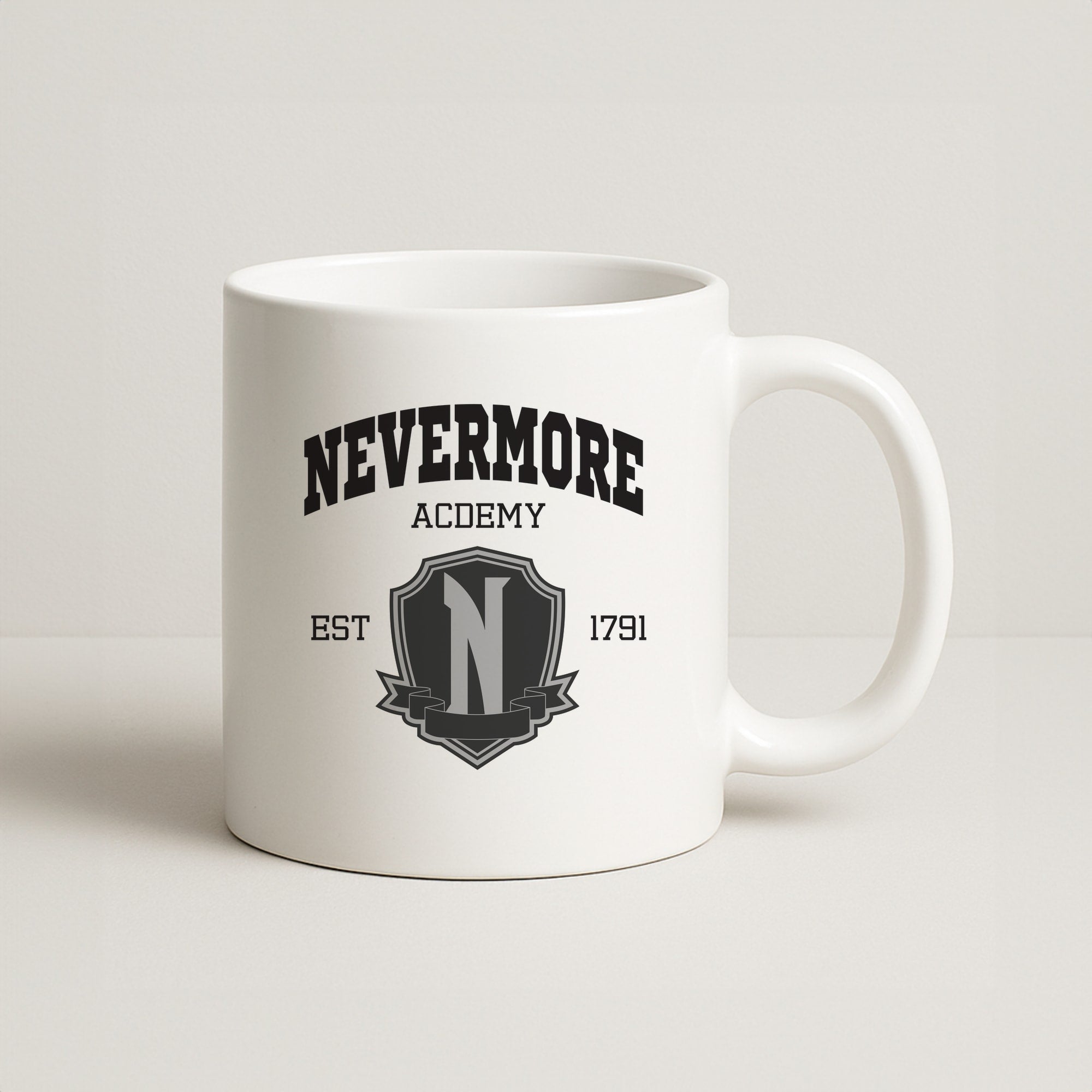 Addams Academy Gray Coffee Mug