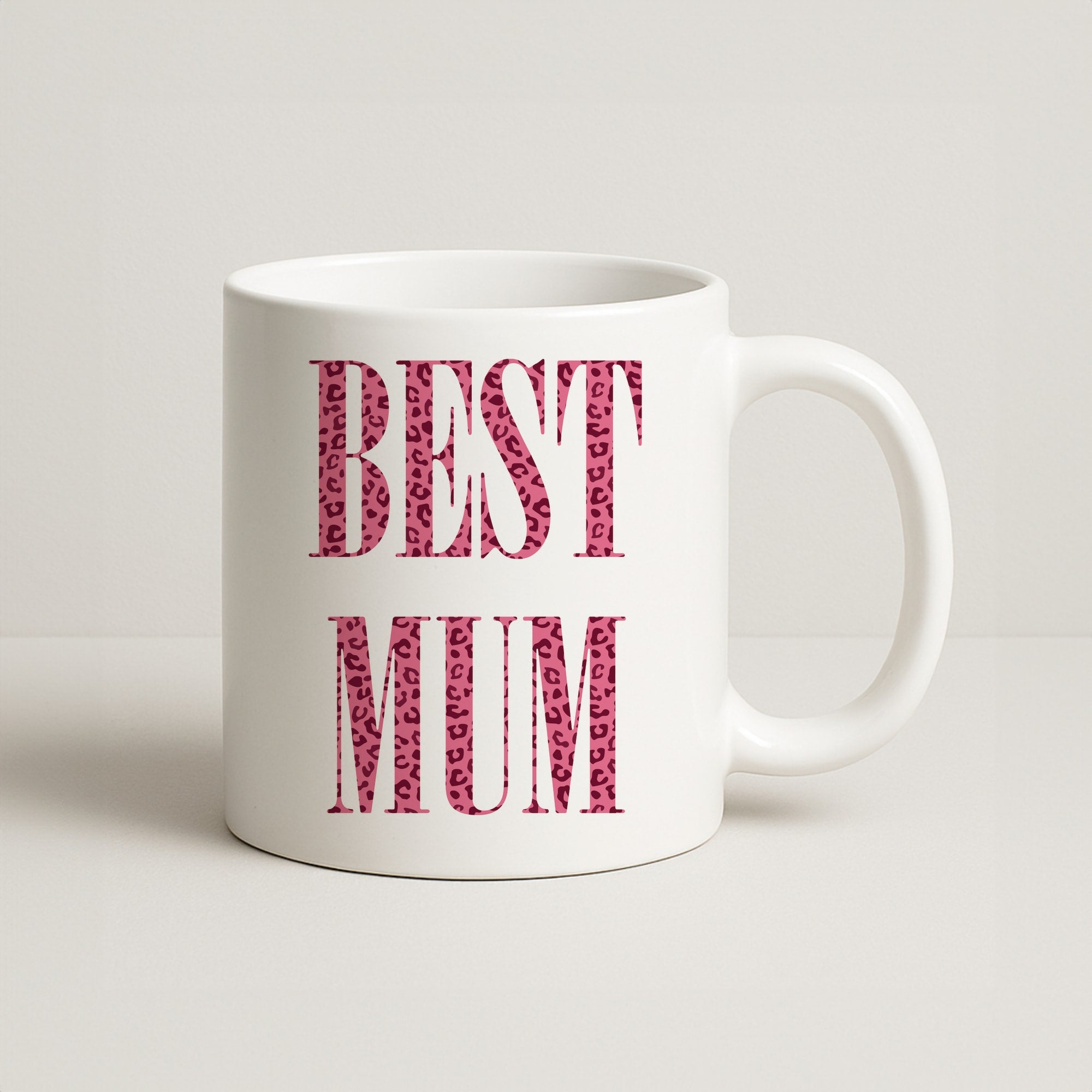 Best Mum Leopard Print Coffee Mug