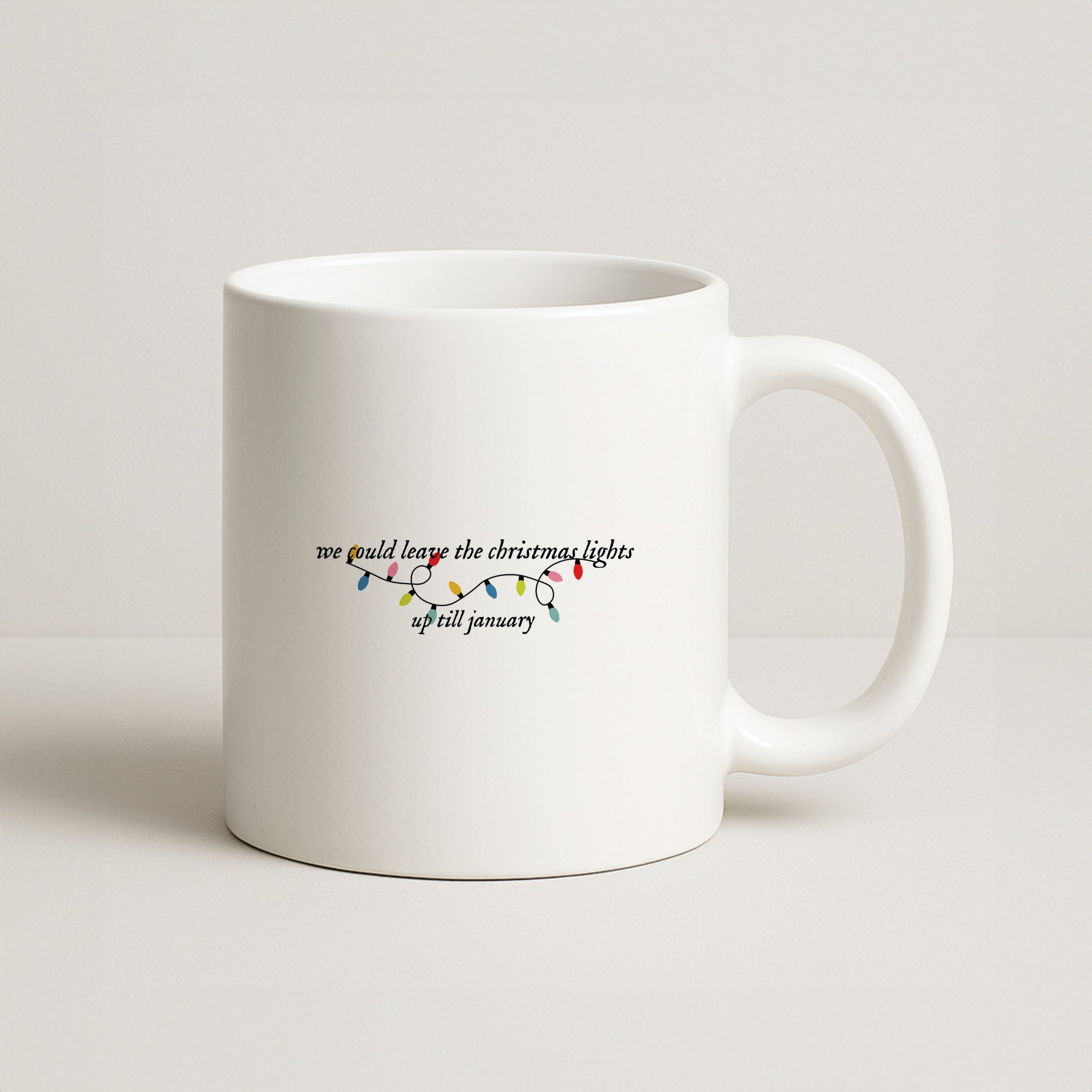 We Can Leave The Christmas Lights Up Til January - Christmas Songs Coffee Mug