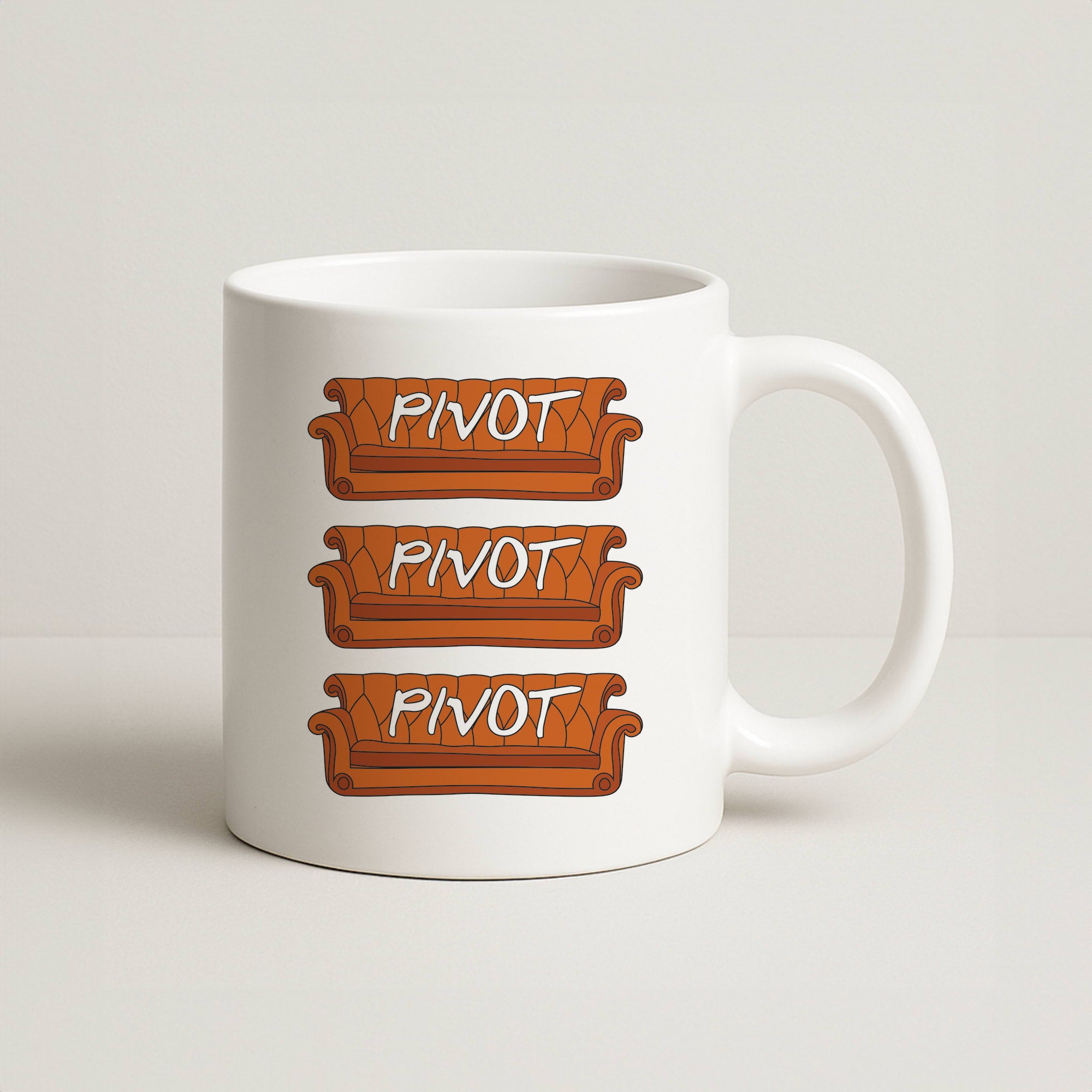 Sitcom Couches Pivot  Coffee Mug
