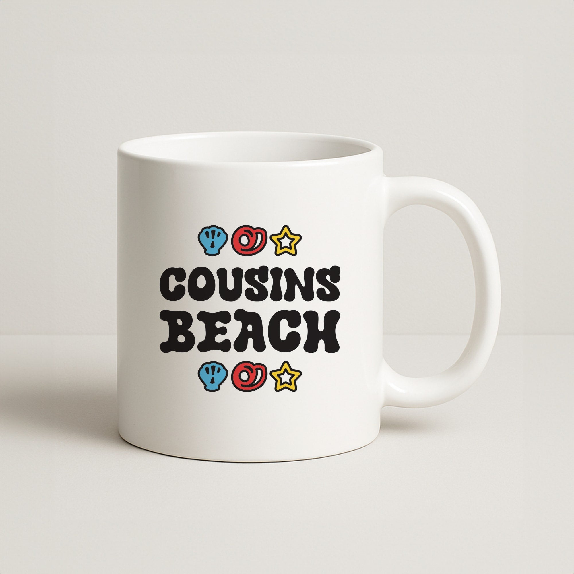 Cartoon Cousins Beach Coffee Mug