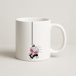 Pink Hanging Spider Hero  Coffee Mug