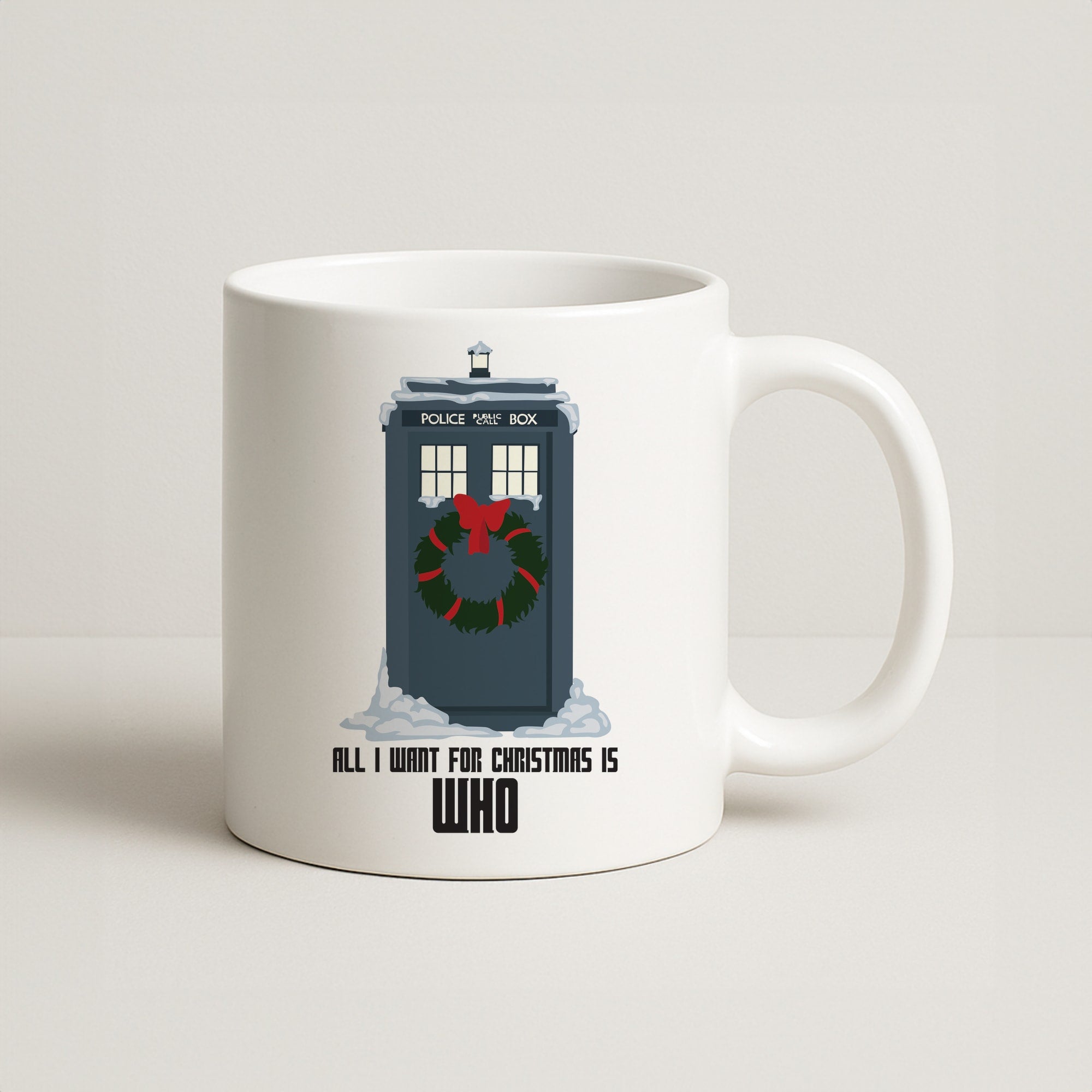 All I Want For Christmas Is Who - Doctor Who Coffee Mug