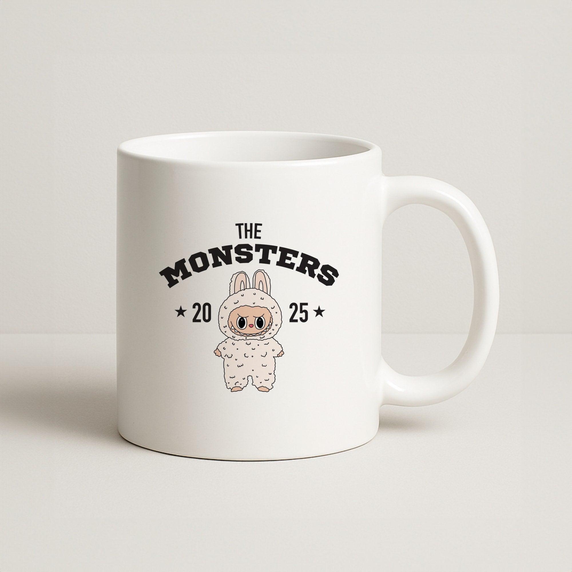 Cute Monster 2025 Pink Coffee Mug