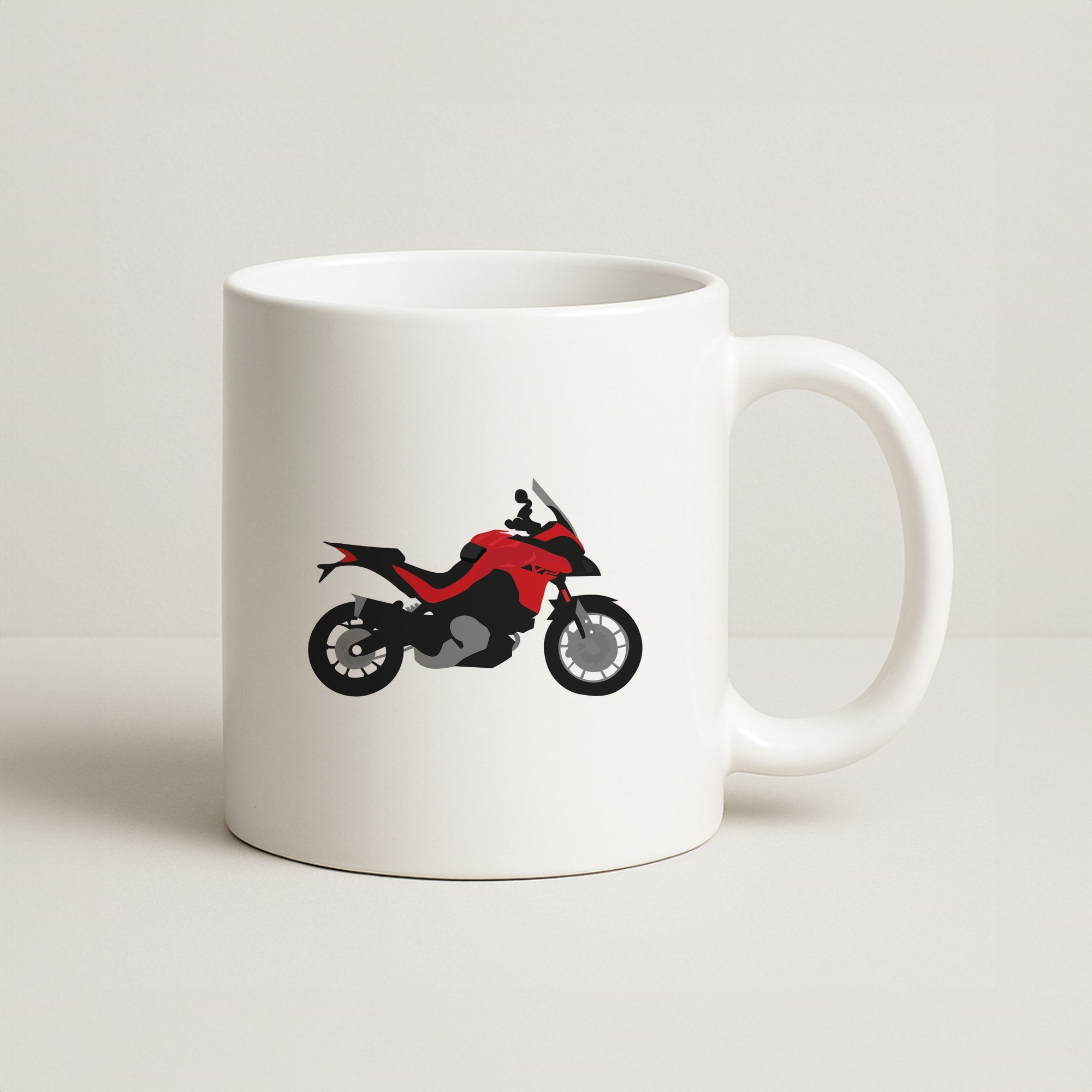 Red Motorbike - Motorbike Coffee Mug
