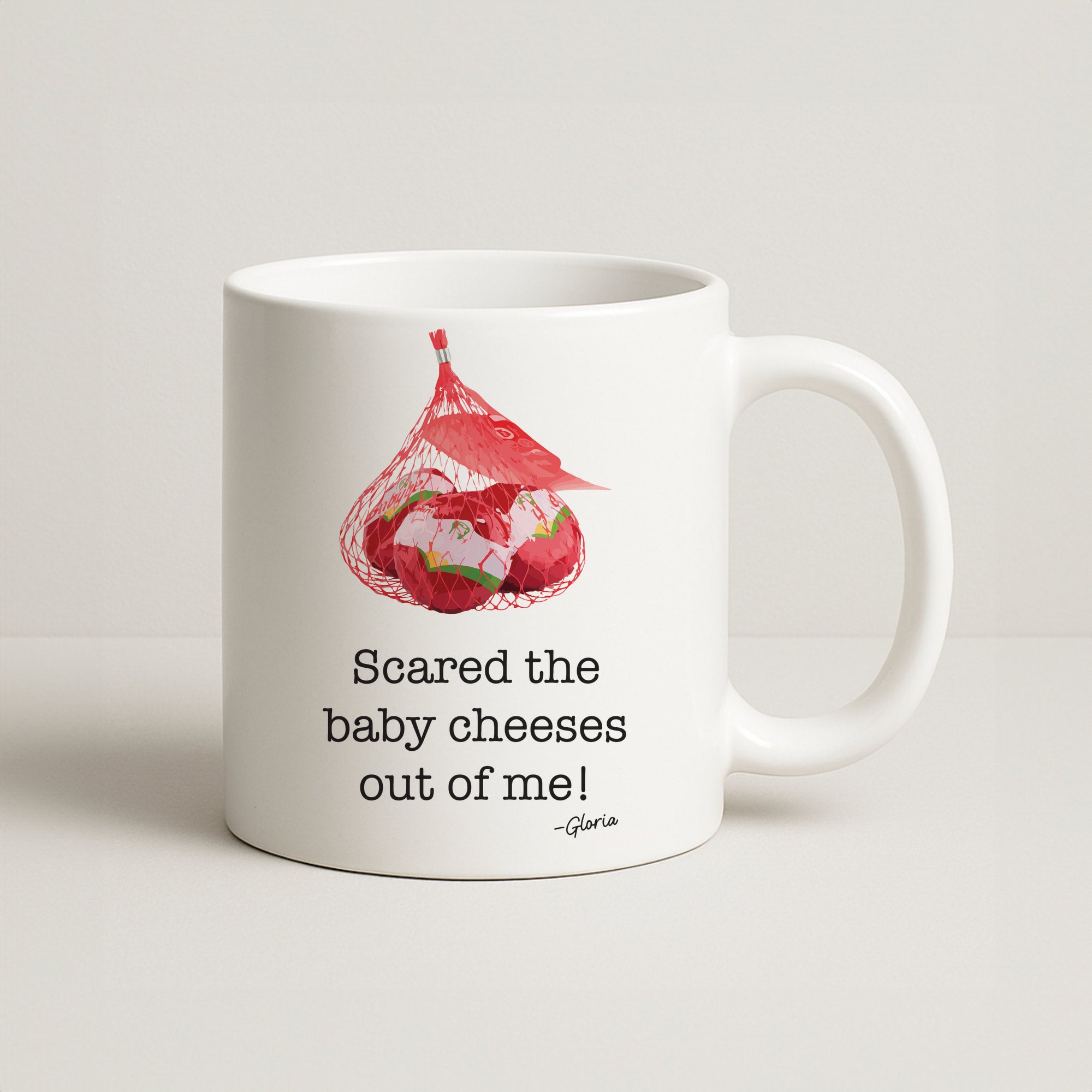 Scared The Baby Cheeses Out Of Me Coffee Mug