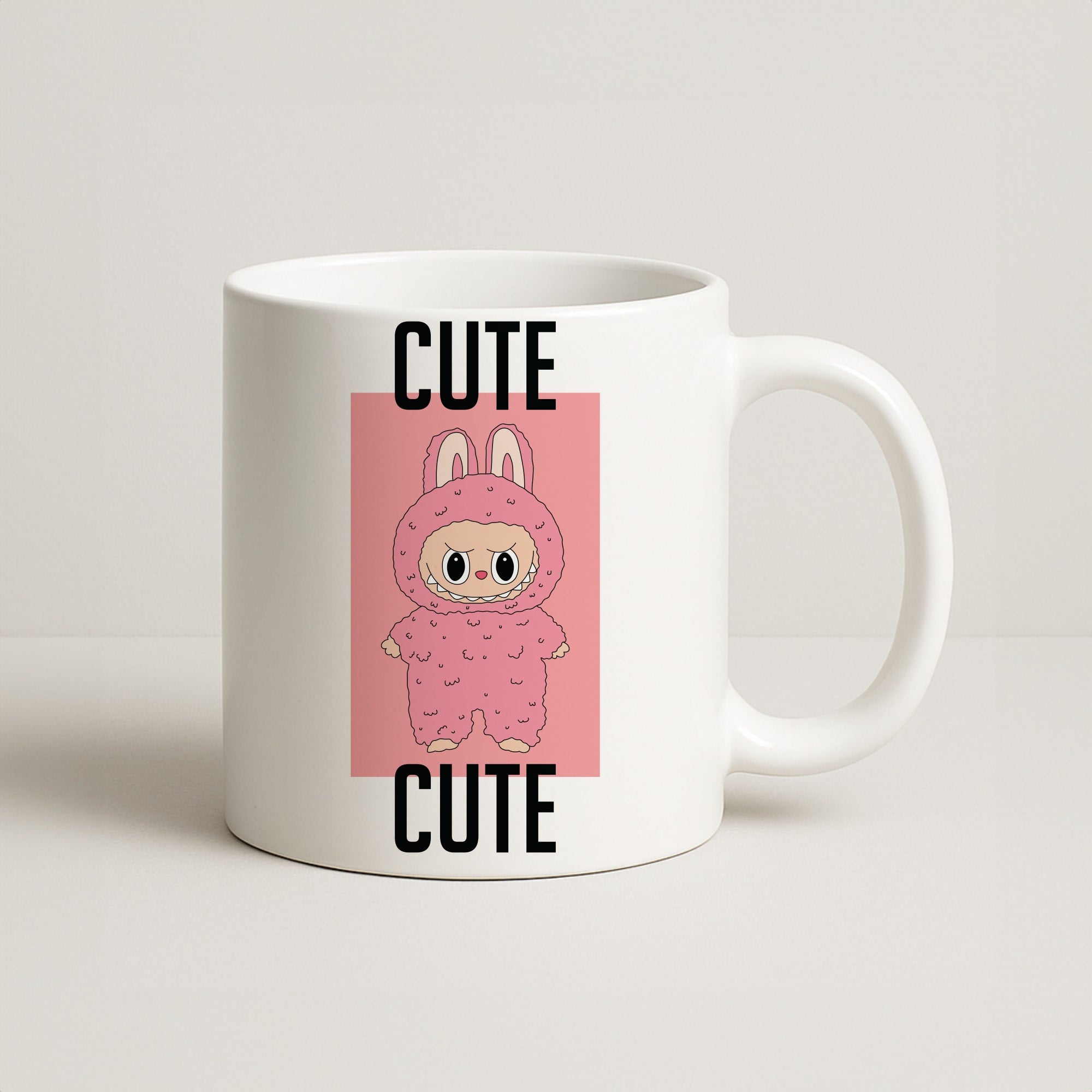 Cute Pink Monster Coffee Mug