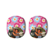 Pink And Blue Flower Pattern - Personalised Mother's Day AirPods Max Case 3