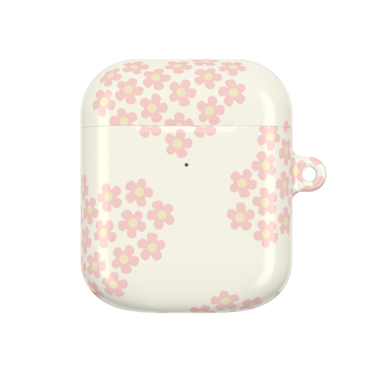 Flower Hearts Pattern AirPods Case