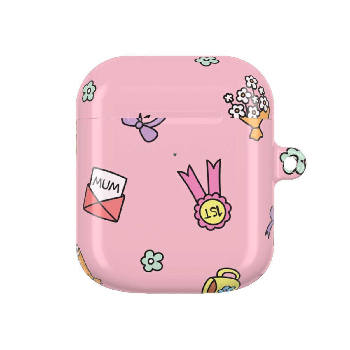Mum Doodles Pattern AirPods Case