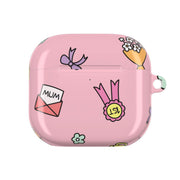 Mum Doodles Pattern AirPods Case 4